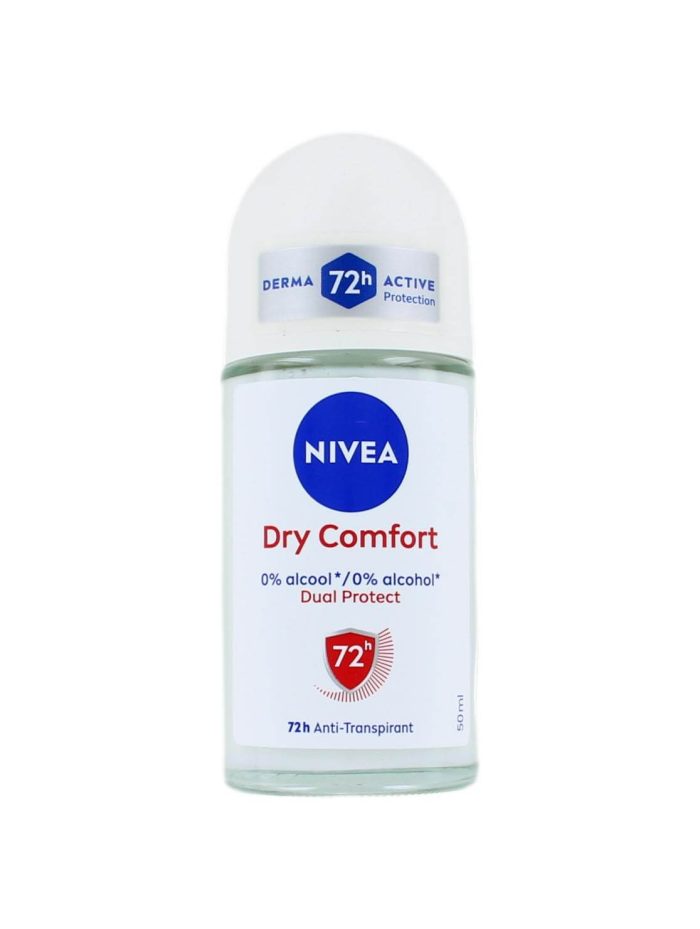 Nivea Deodorant Roller Dry Comfort 72h, 50 ml