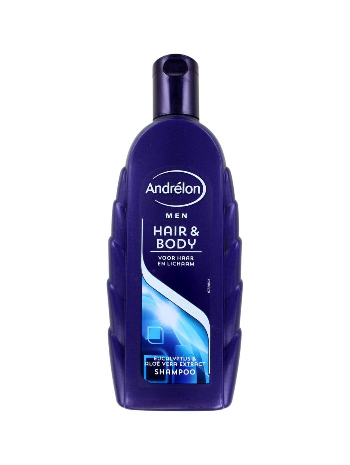 Andrelon Shampoo For Men Hair & Body Eucalyptus, 300 ml