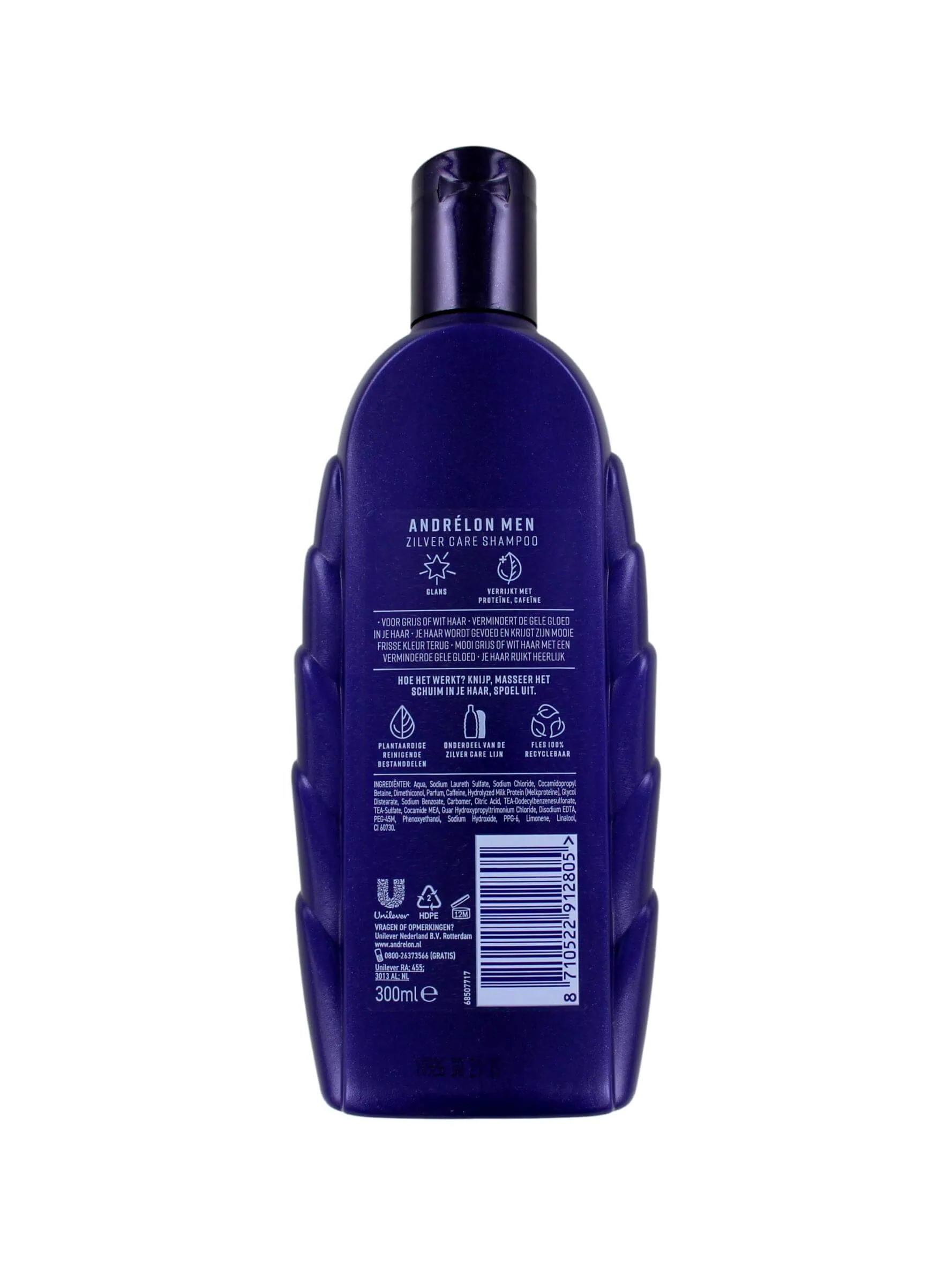 Andrelon Shampoo For Men Zilver Care, 300 ml