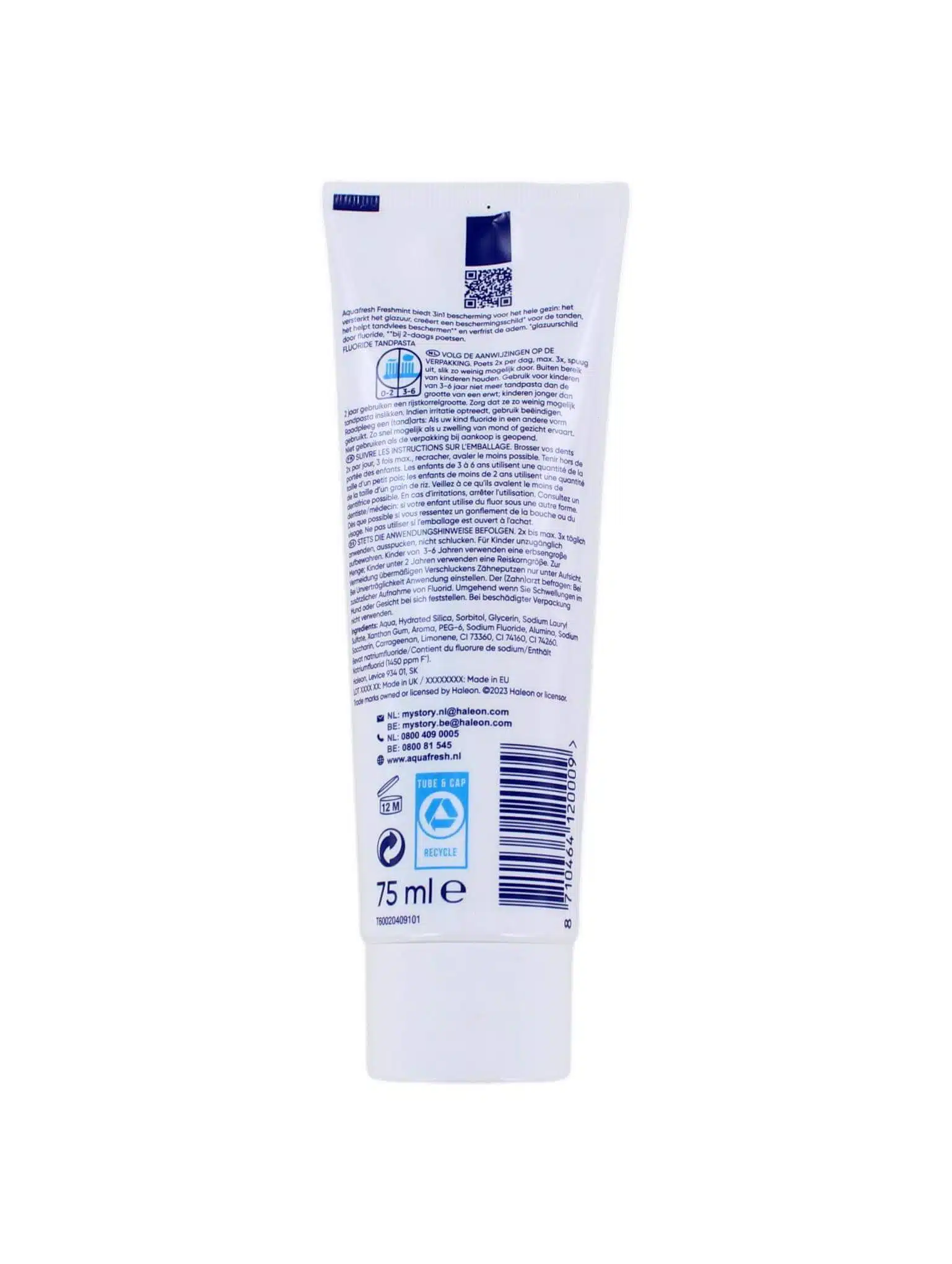 Aquafresh Tandpasta Freshmint, 75 ml