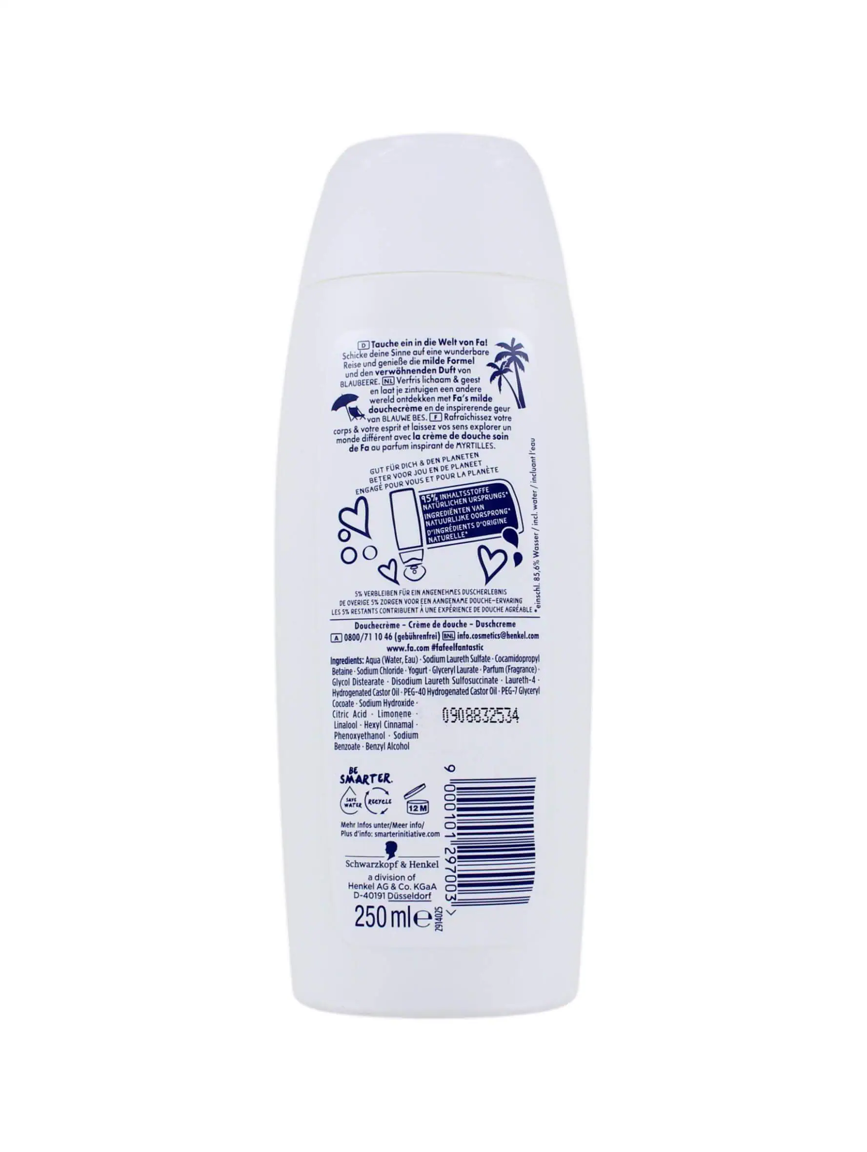 Fa Douchegel Yoghurt Blueberry, 250 ml
