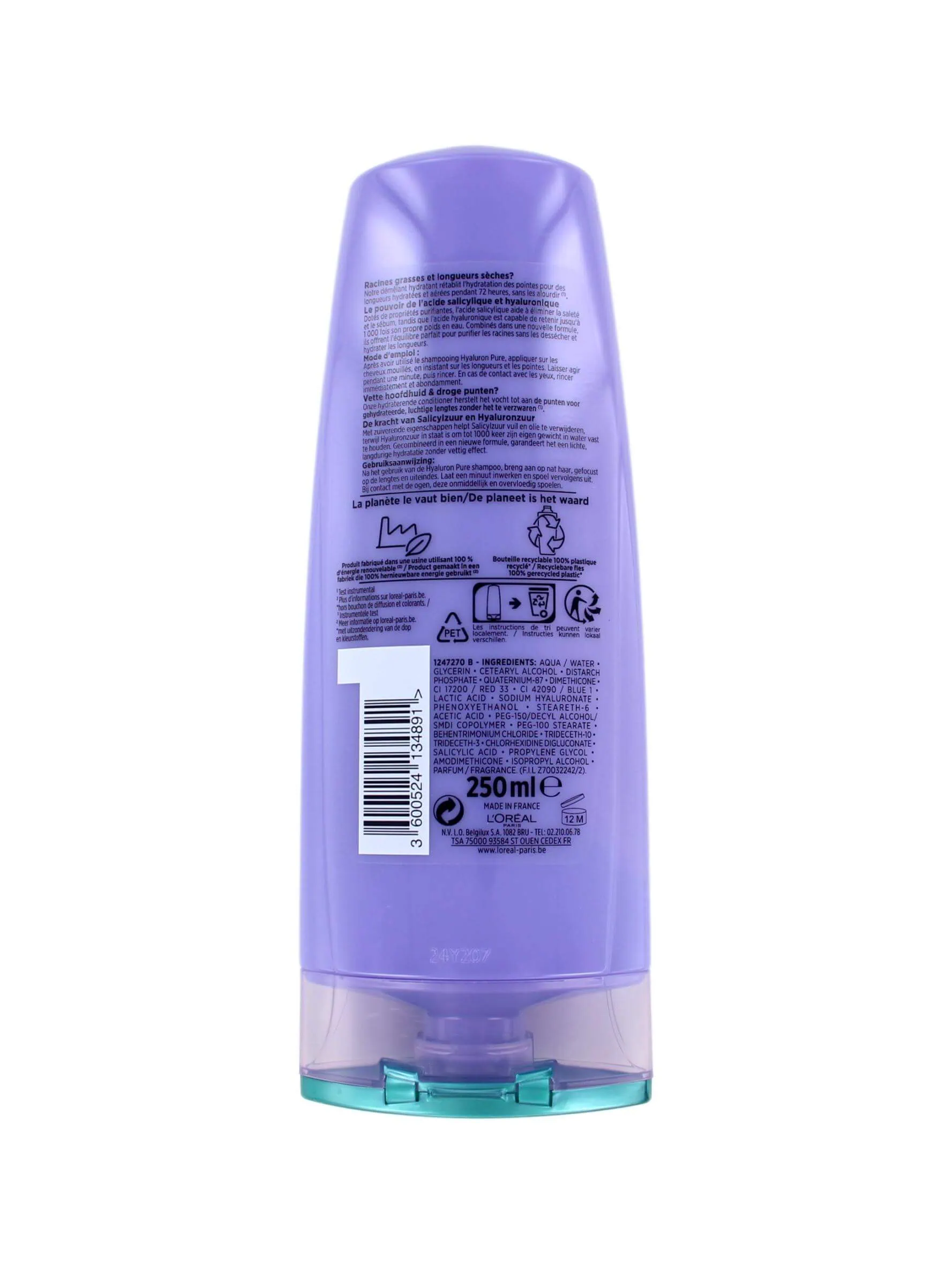 L'Oreal Elseve Conditioner Hyaluron Pure, 250 ml