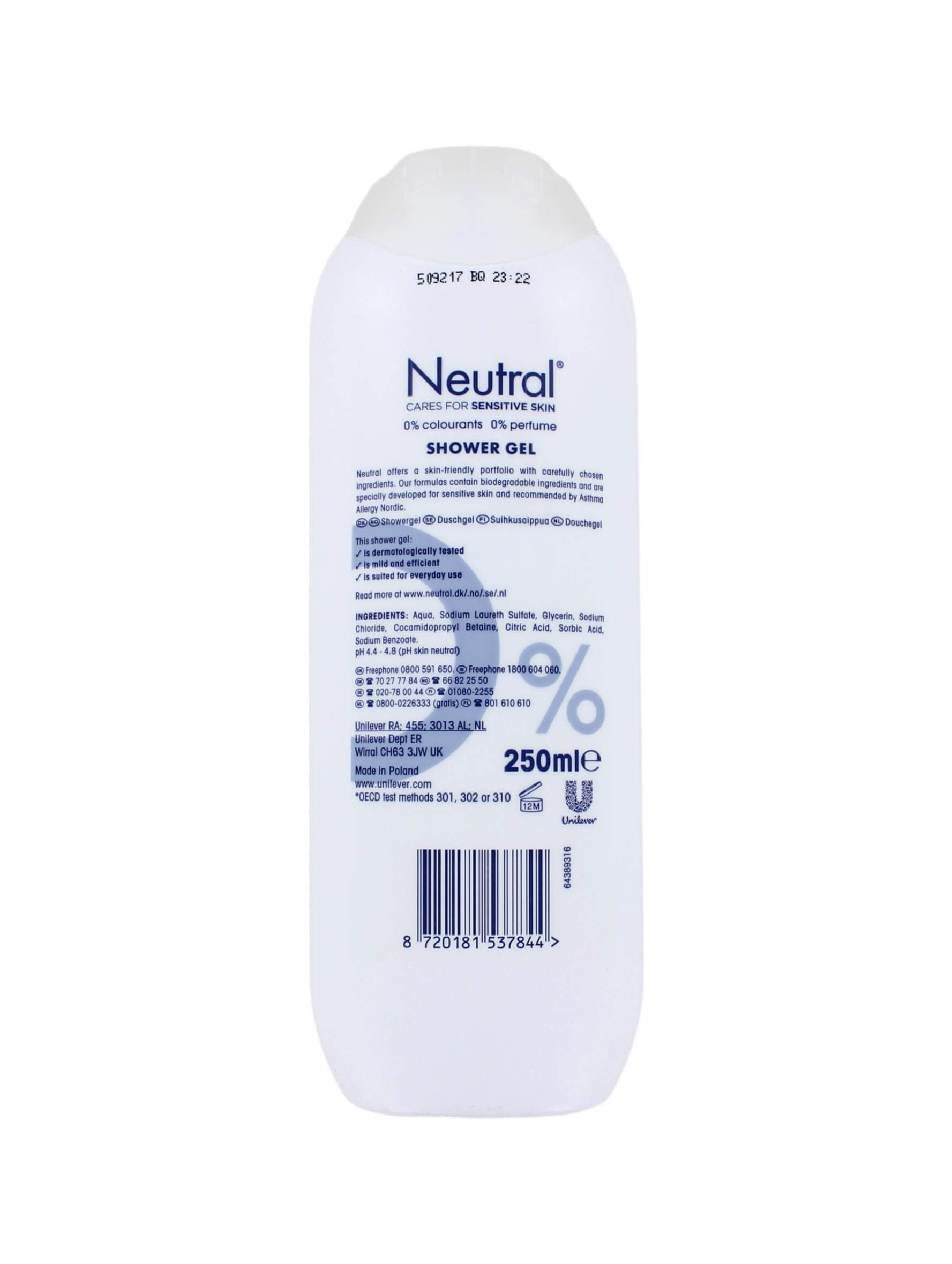 Neutral Douchegel Sensitive Skin, 250 ml
