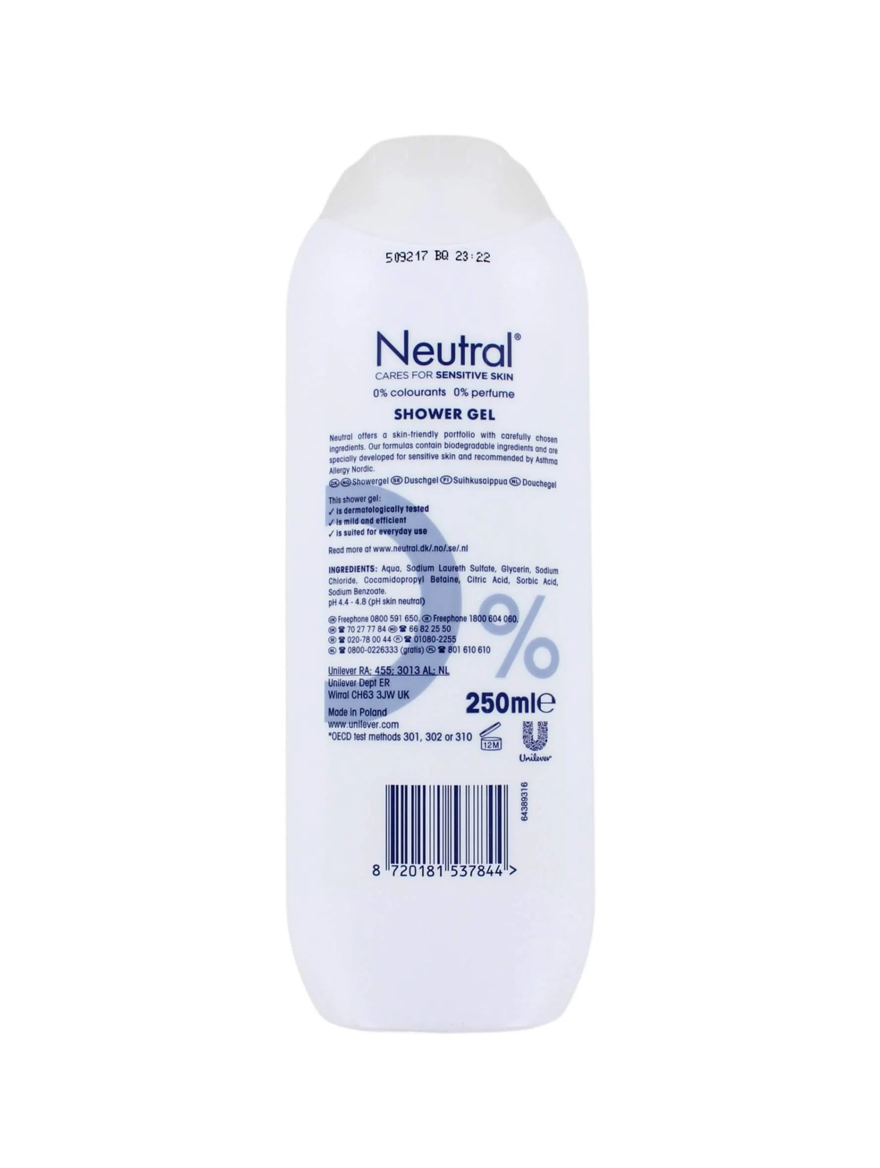 Neutral Douchegel Sensitive Skin, 250 ml