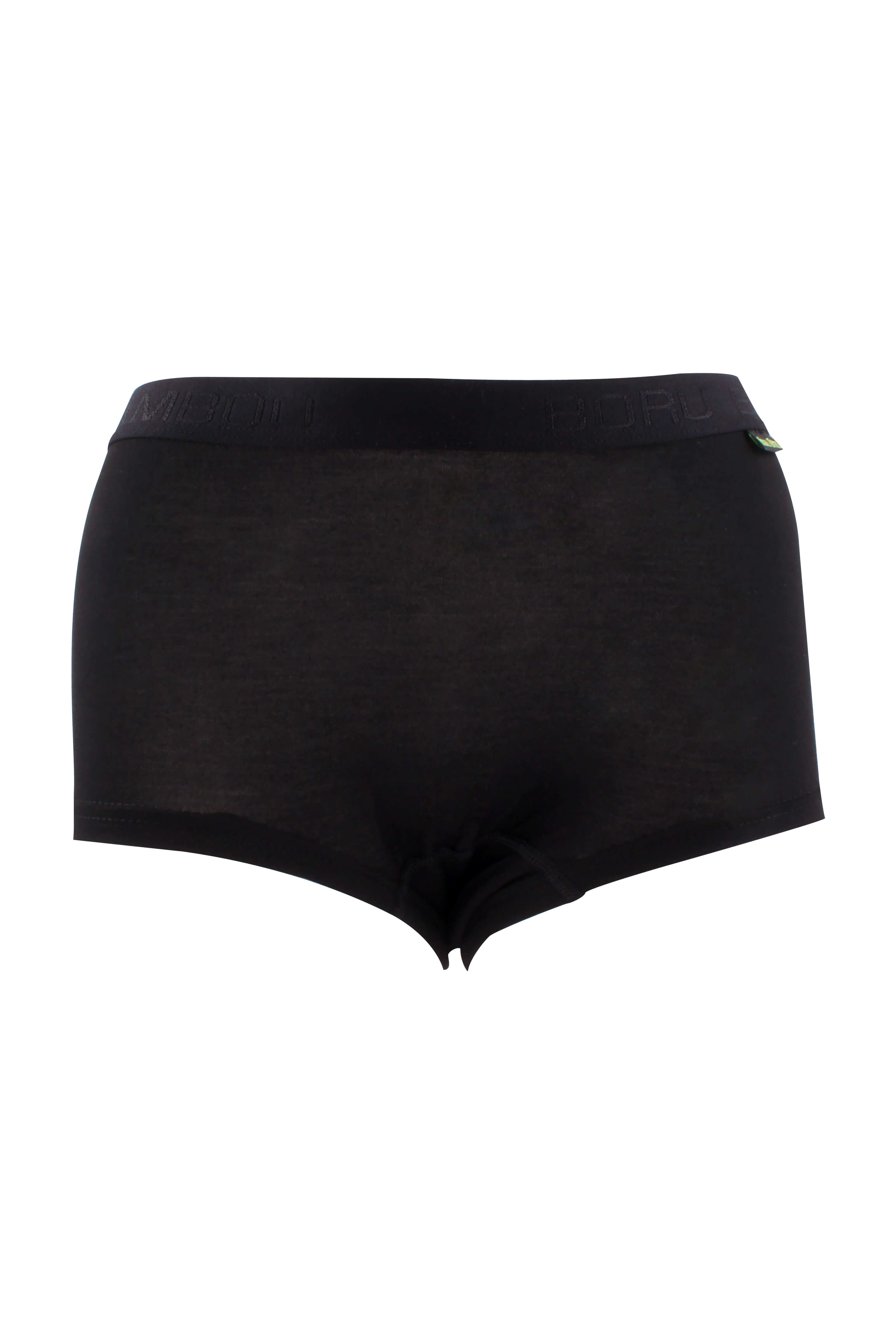 Boru Bamboo Dames Boxershort Zwart