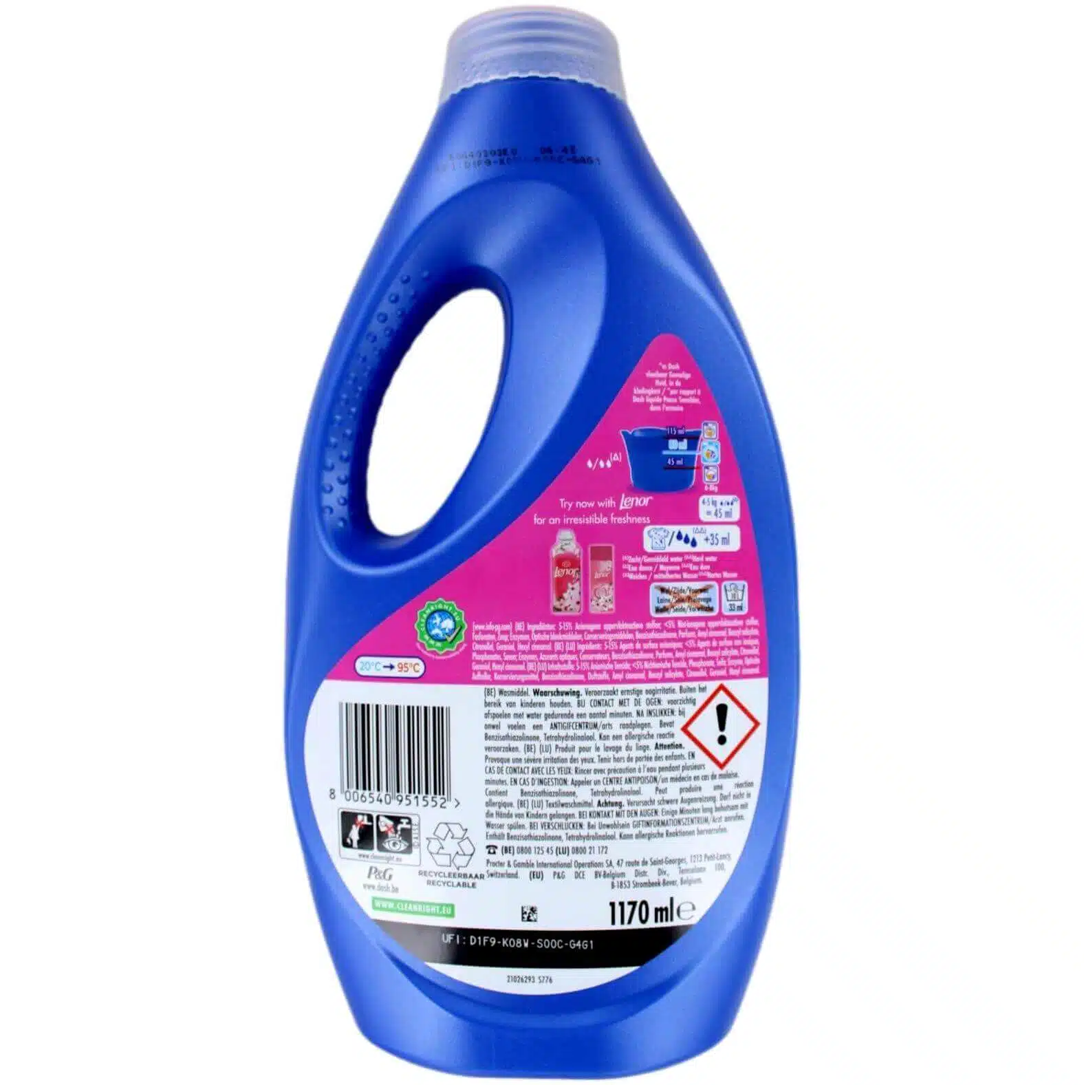 Dash Vloeibaar Wasmiddel Lenor Collection Kersenbloesem 26 Wasbeurten, 1170 ml