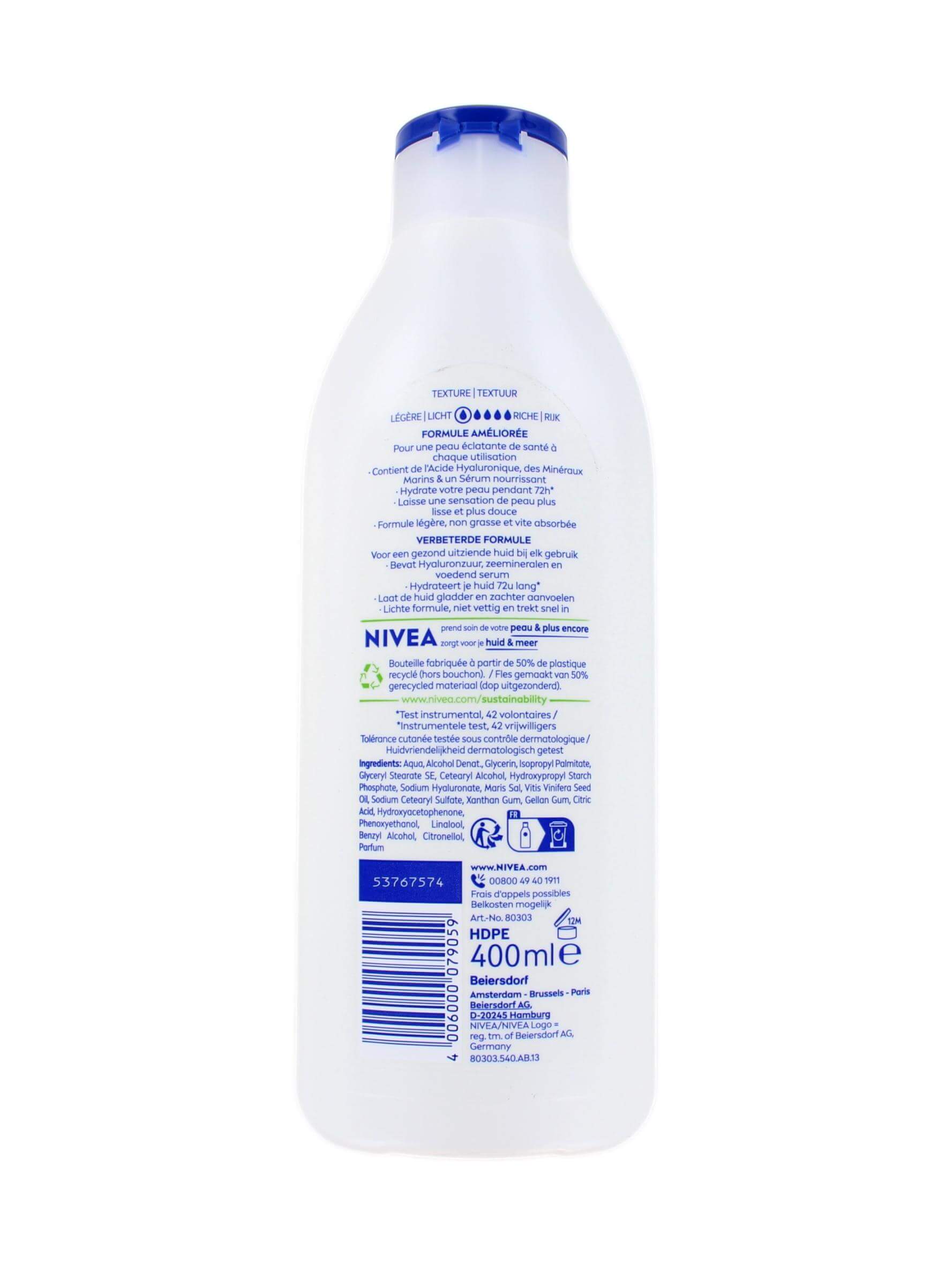 Nivea Bodylotion Express Normale Tot Droge Huid, 400 ml