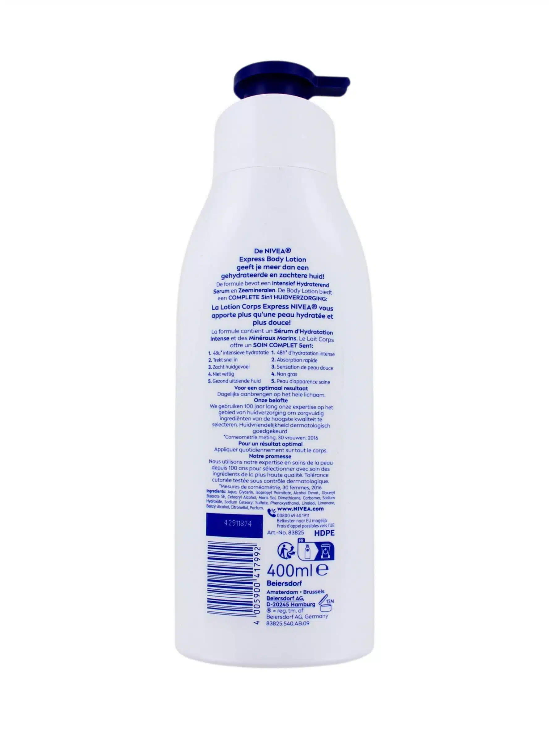 Nivea BodyLotion Express Normale tot Droge Huid 400 ml