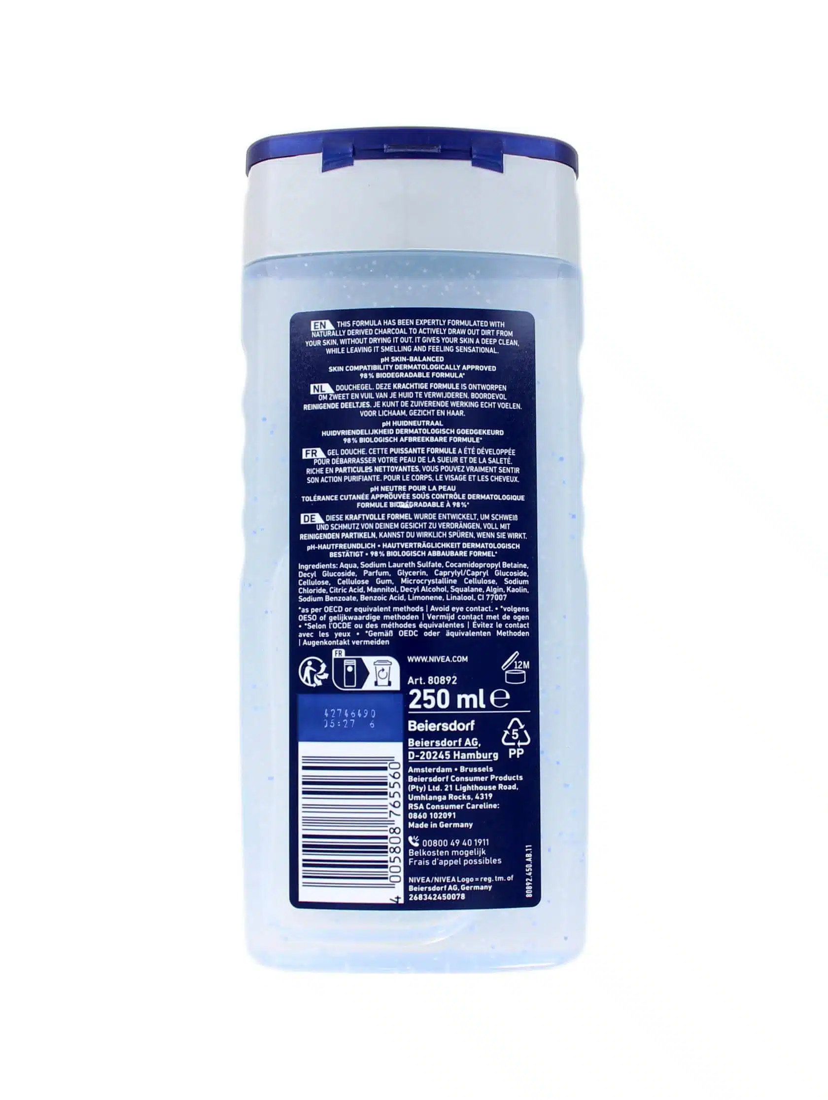 Nivea Men Douchegel Pure Impact 3in1 250 ml