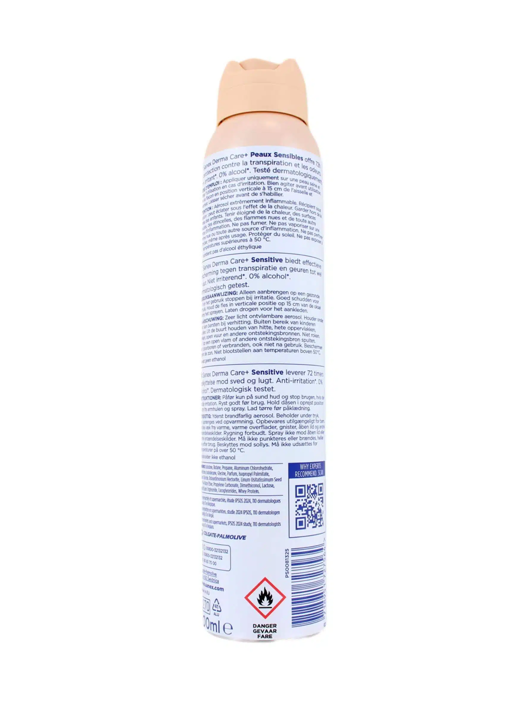 Sanex Deodorant Spray Dermo Sensitive, 200 ml