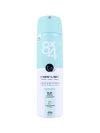 8x4 Deodorant Spray Fresh Lime, 150 ml