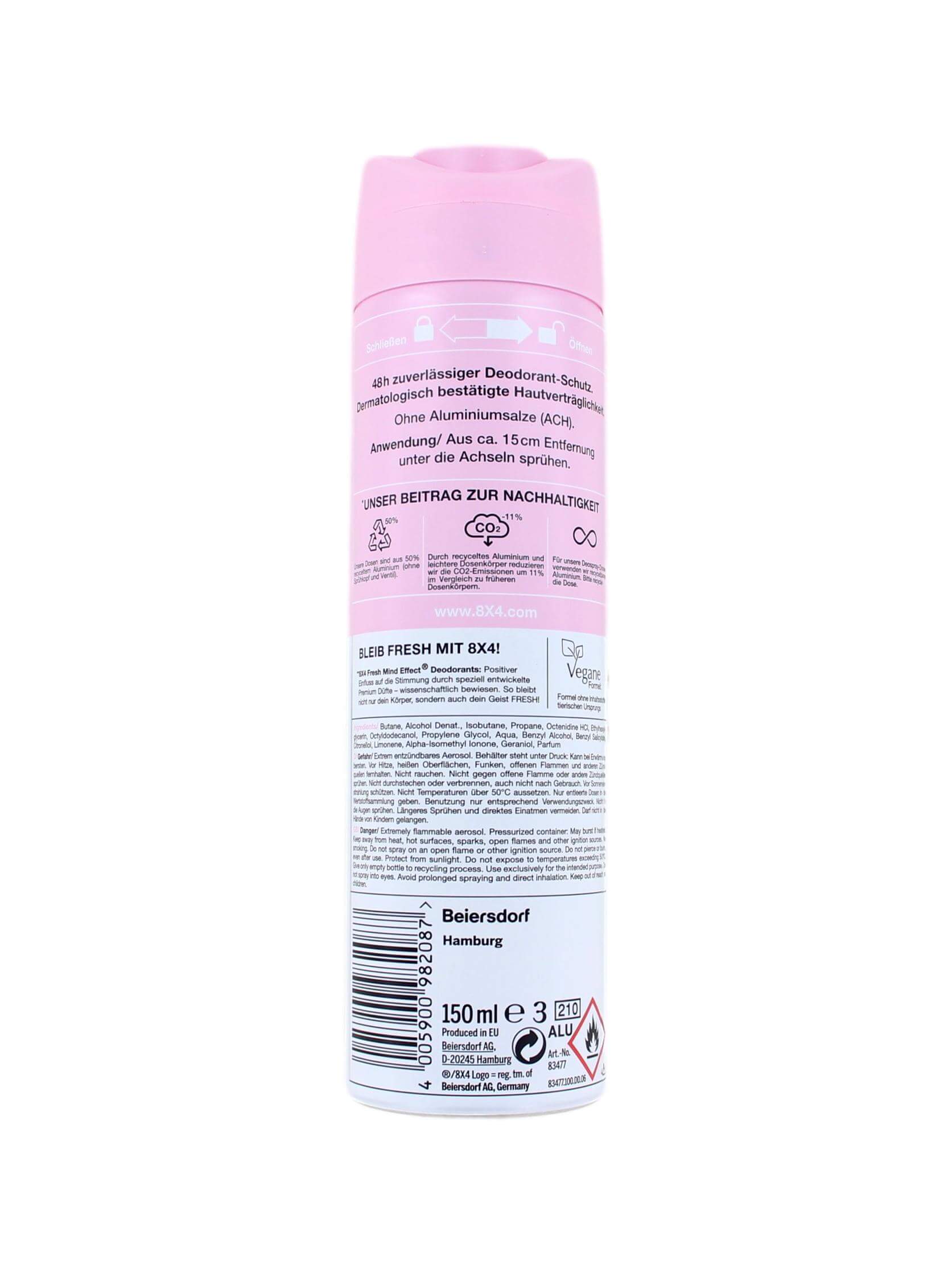 8x4 Deodorant Spray Velvet Blossom, 150 ml