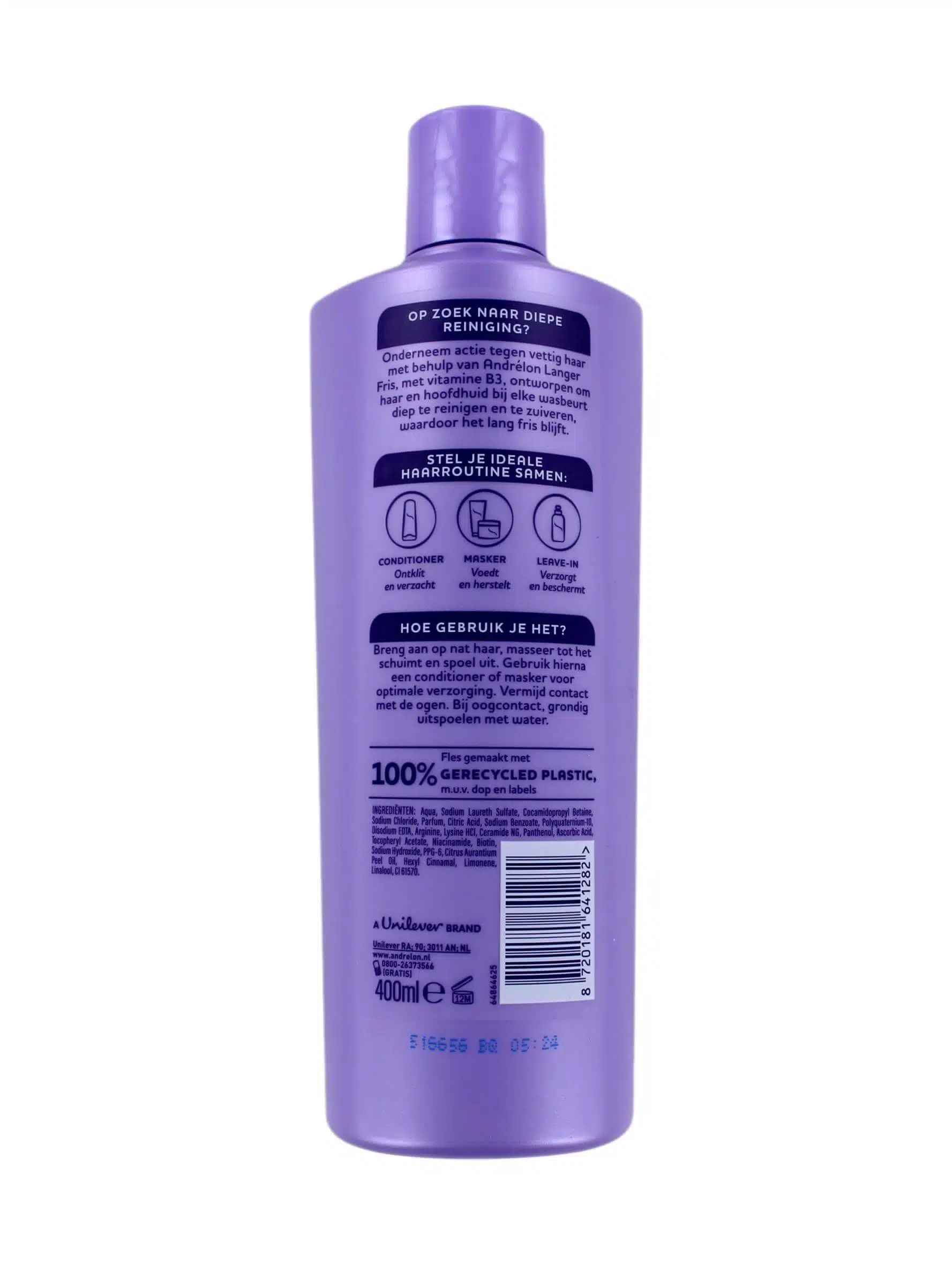 Andrelon Shampoo Langer Fris, 400 ml