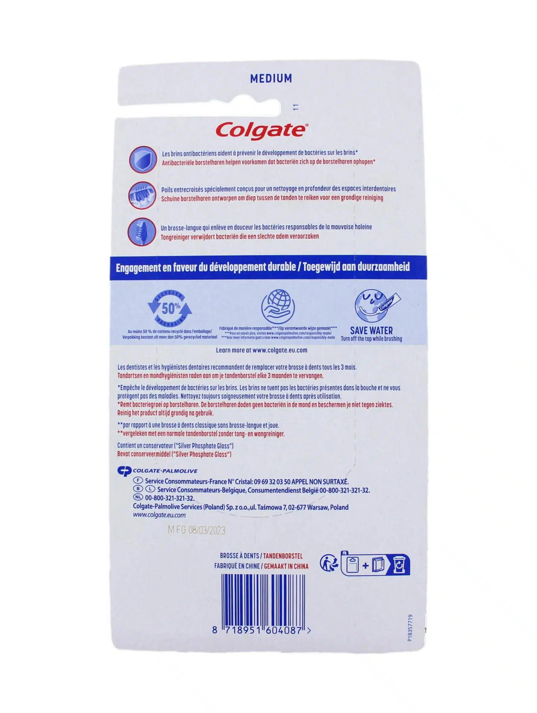 Colgate Tandenborstel Zig Zag Medium, 6 Stuks