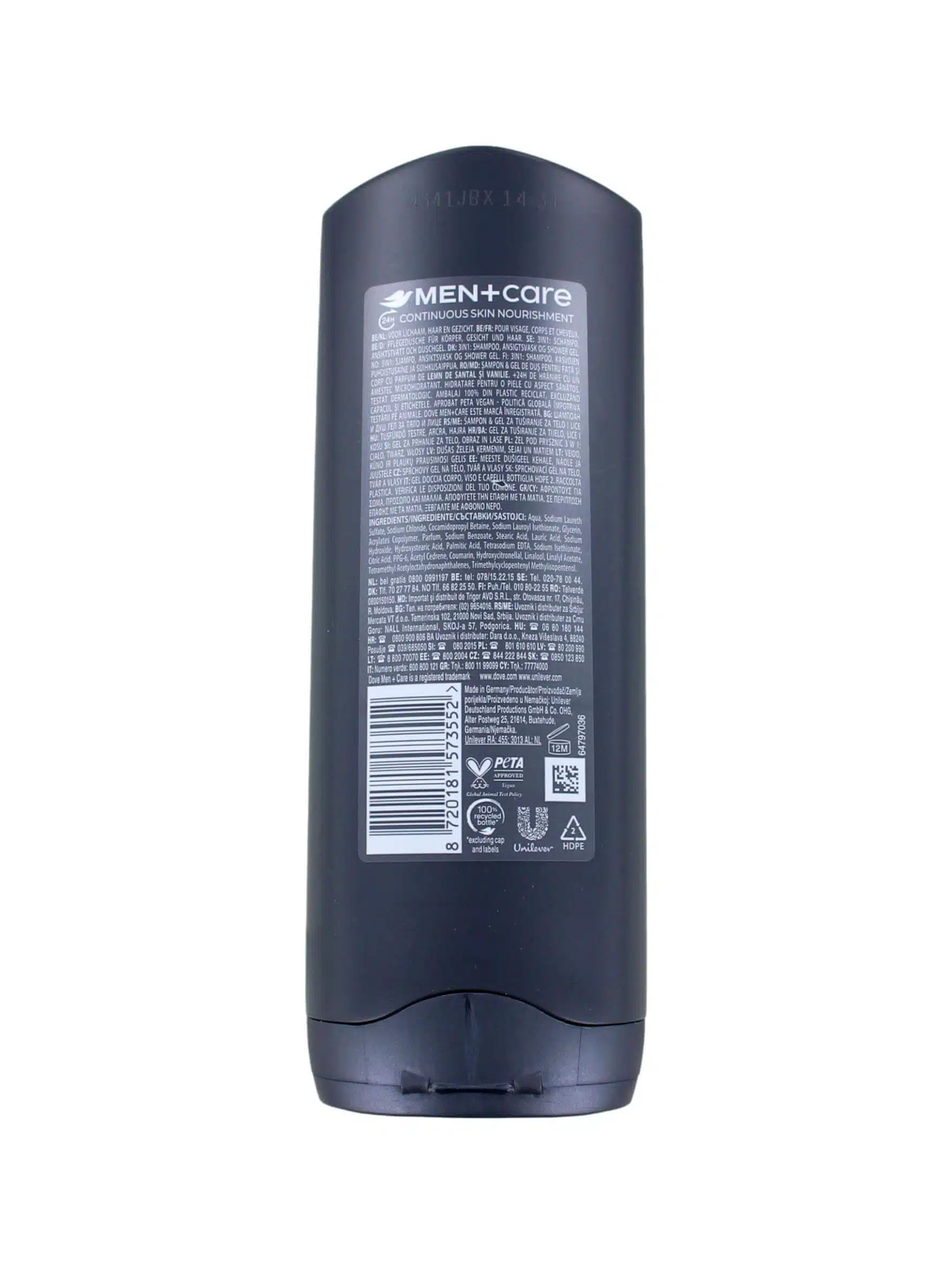 Dove Men+Care Douchegel Sandalwood + Vanilla, 250 ml