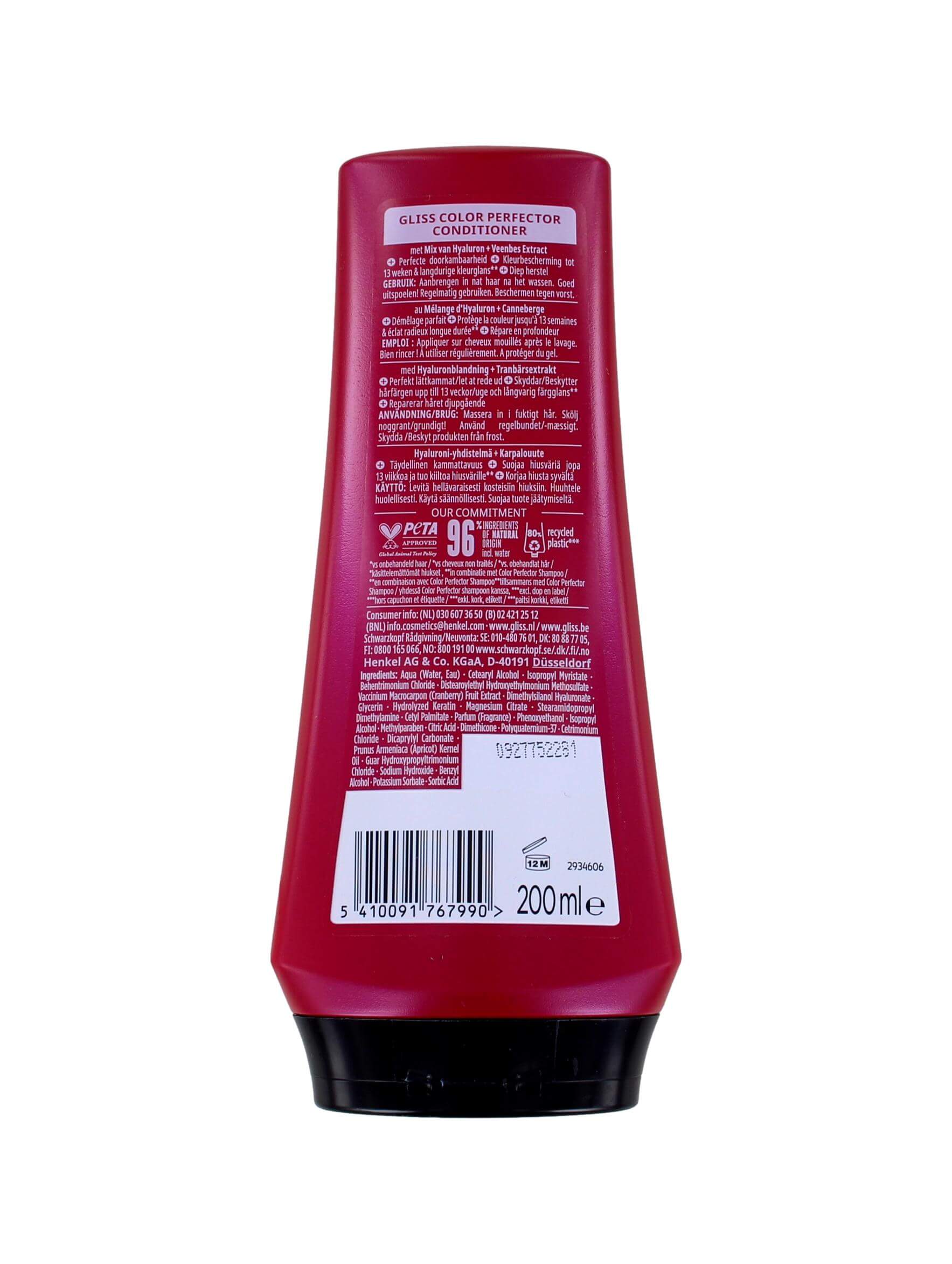 Gliss Kur Conditioner Color Perfector, 200 ml