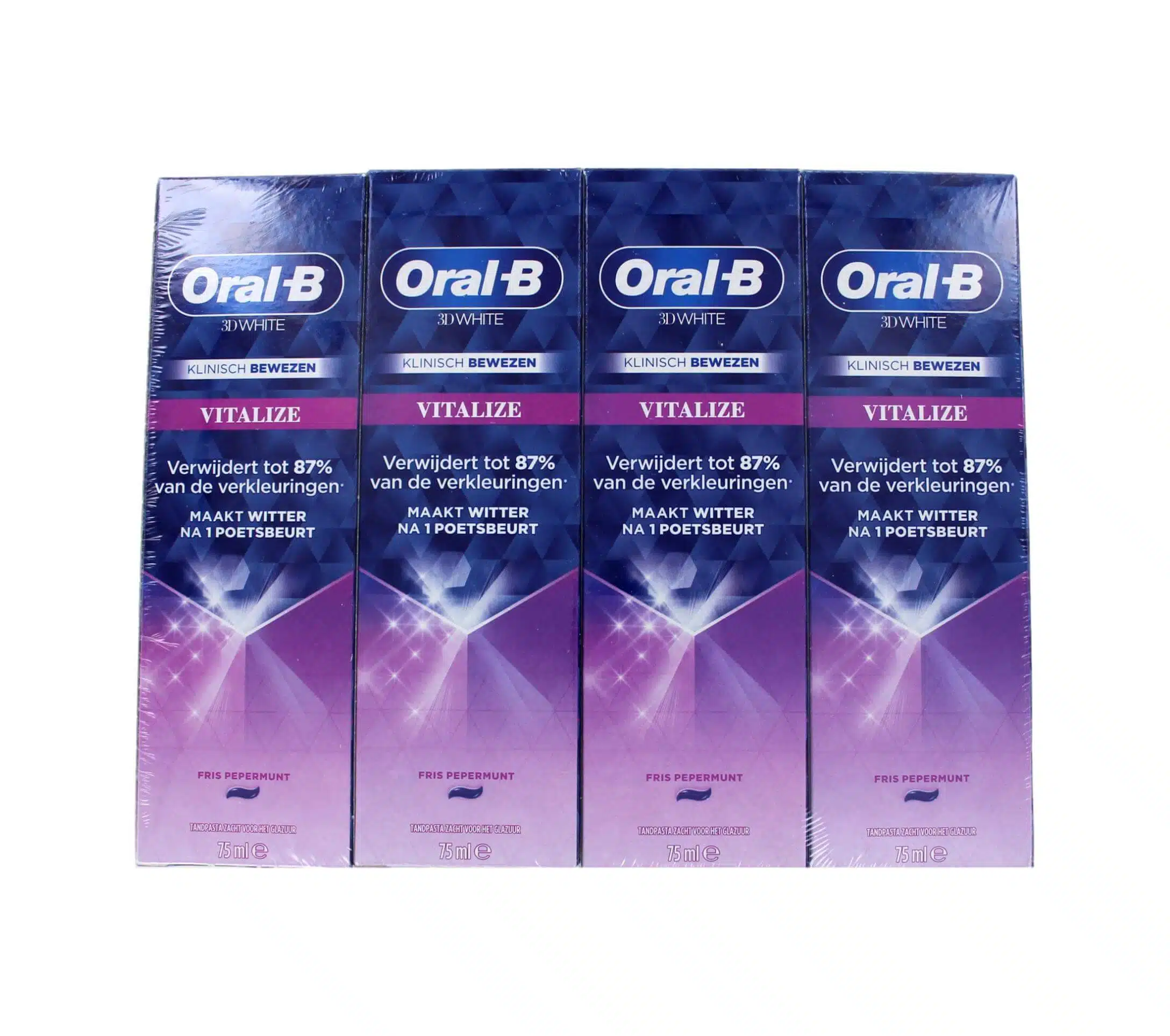 Oral-B Tandpasta 3D White Vitalize, 4 x 75 ml