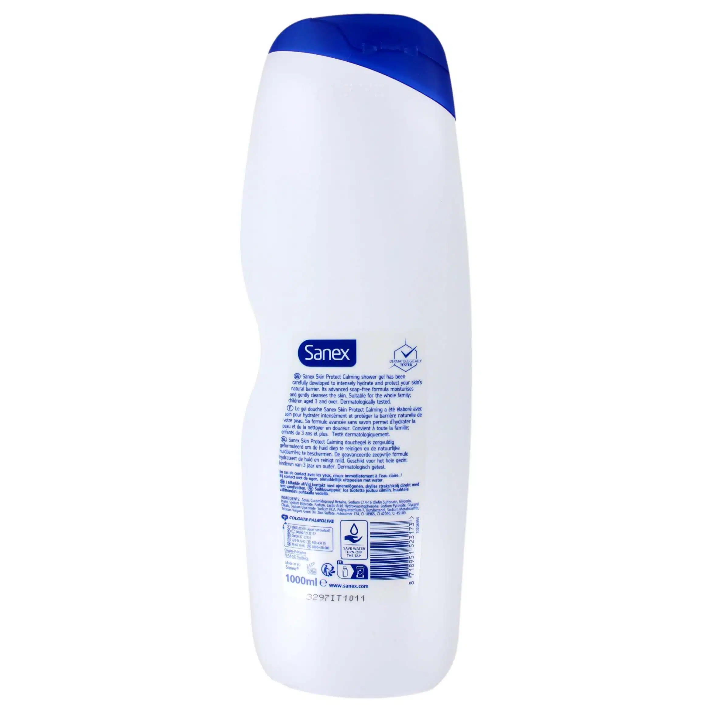 Sanex Douchegel Skin Protect Calming, 1000 ml