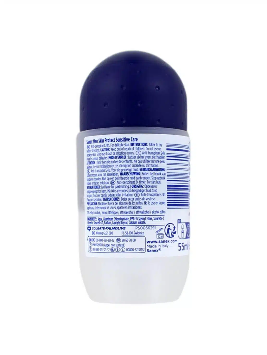 Sanex Men Deodorant Roller Sensitive Care, 55 ml