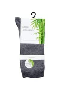 Boru Bamboo Sokken Midden Grijs
