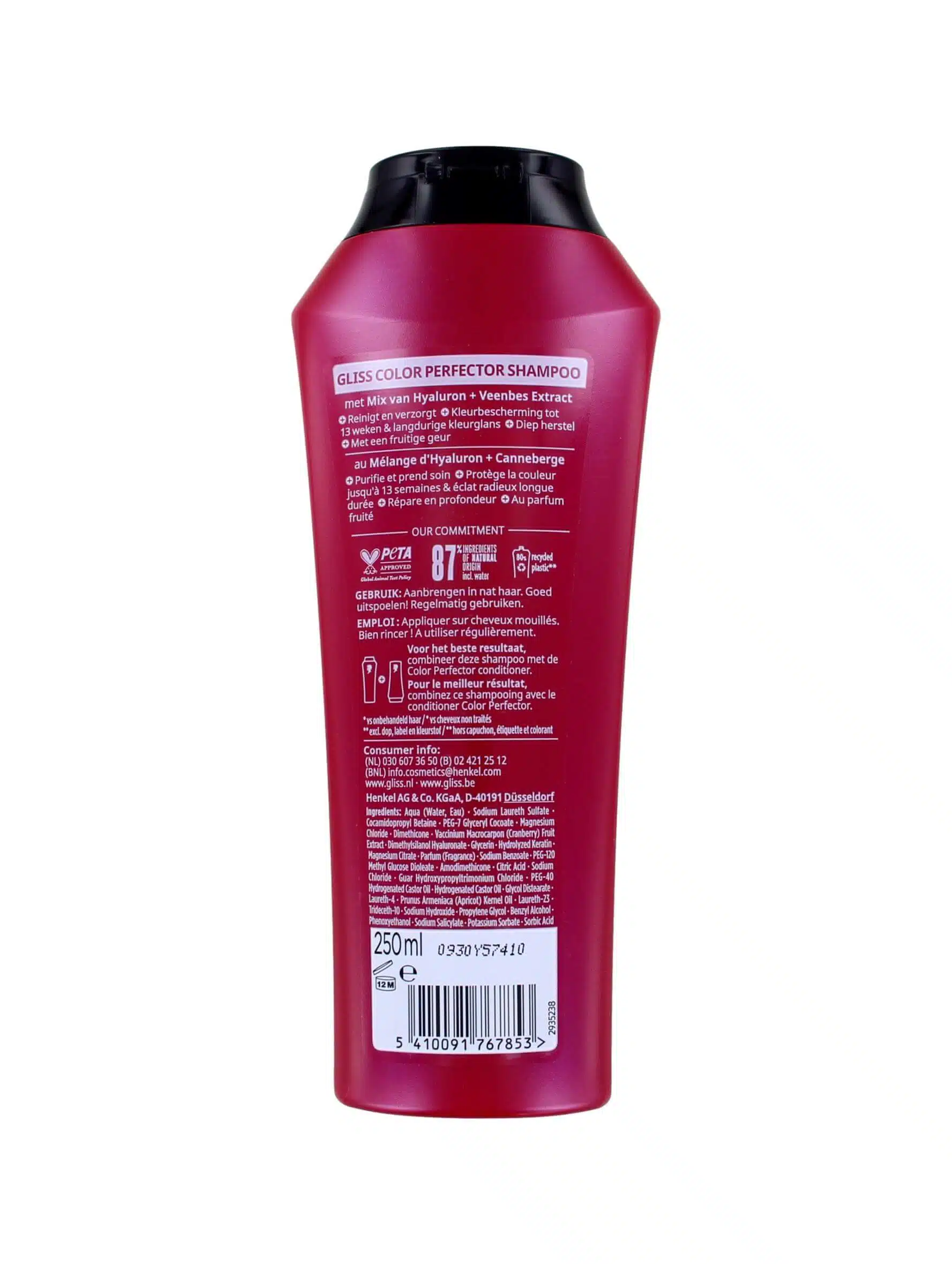 Gliss Kur Shampoo Color Perfector, 250 ml