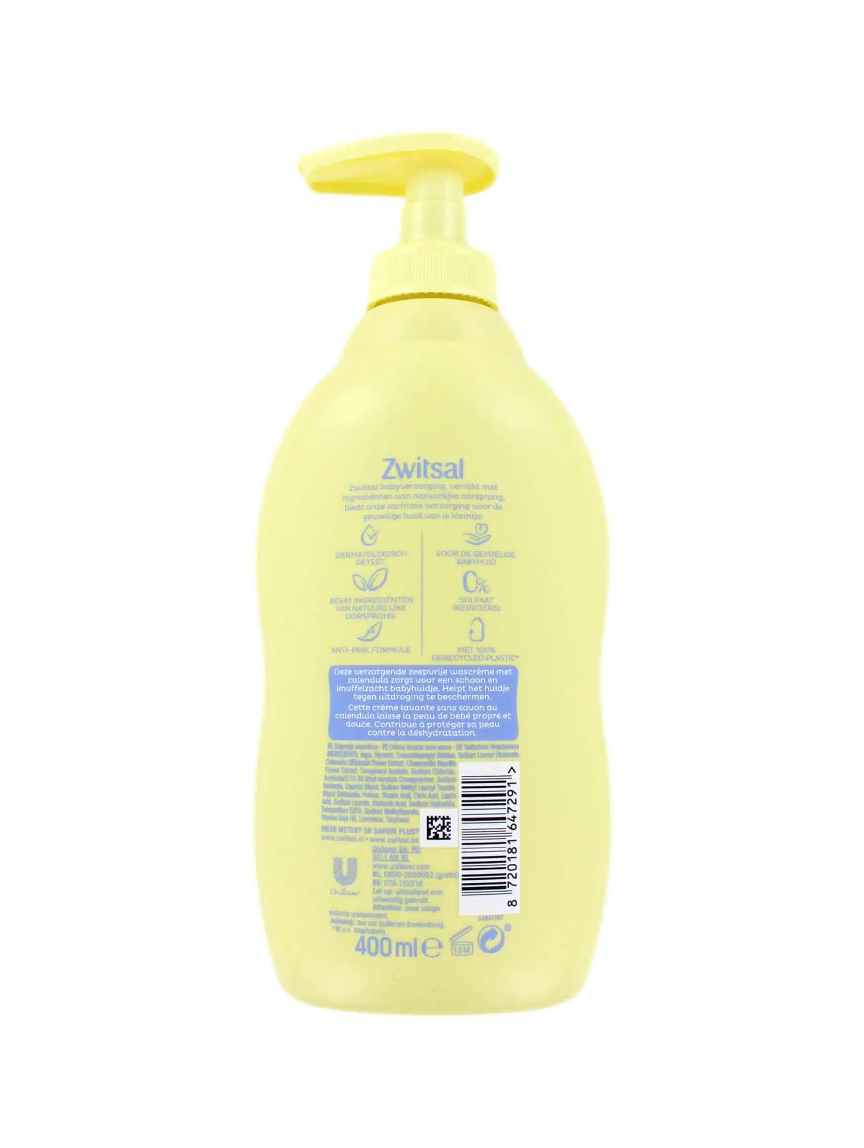 Zwitsal Zeepvrije Wascreme, 400 ml