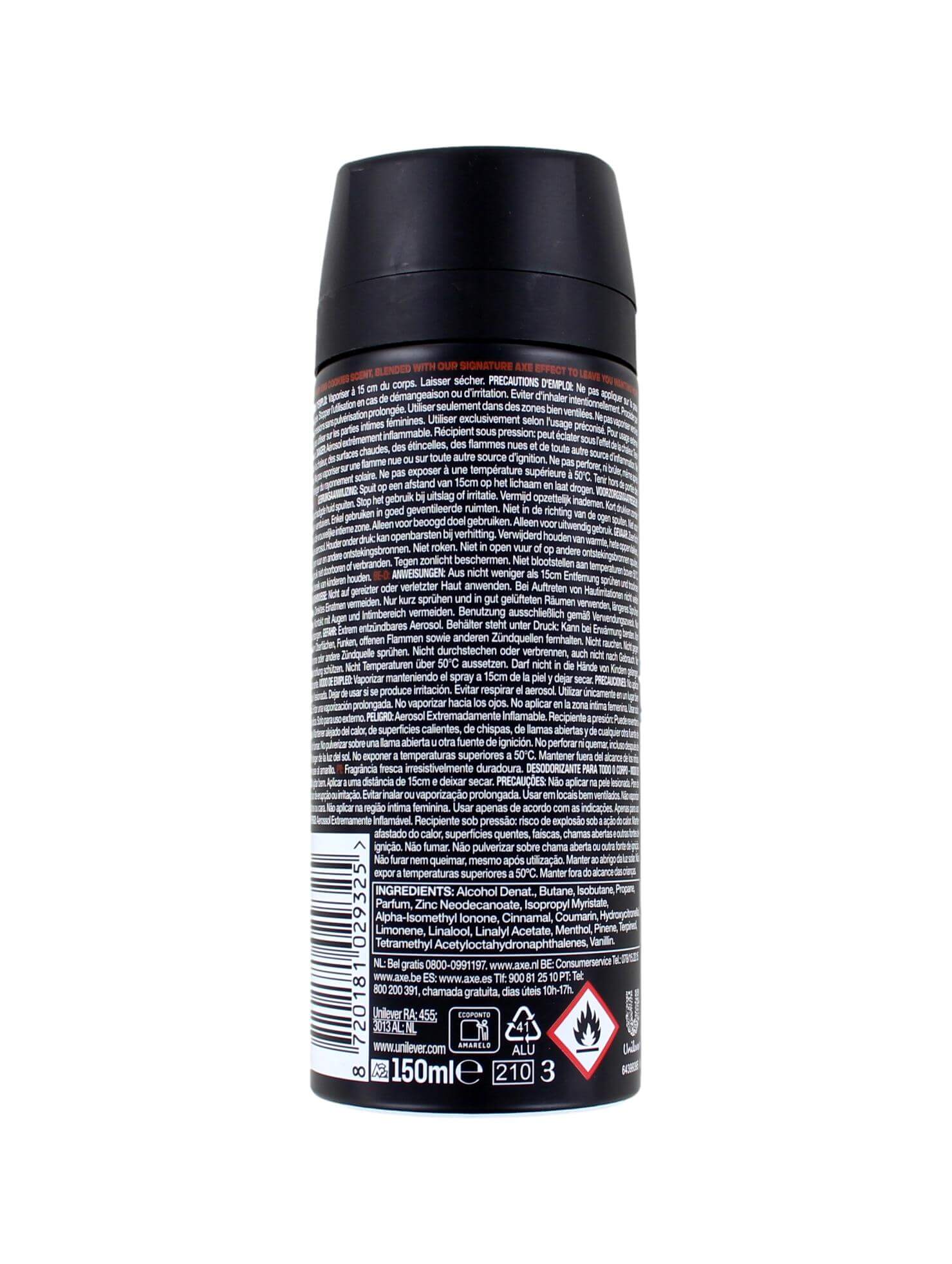 Axe Deodorant Spray Leather & Cookies, 150 ml