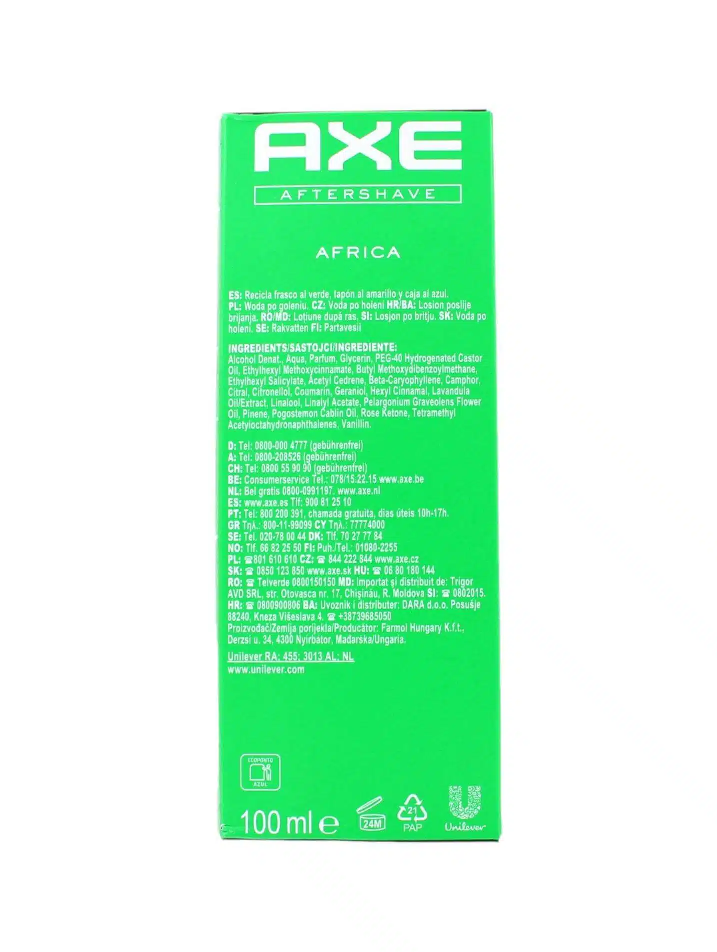 Axe Aftershave Africa, 100 ml
