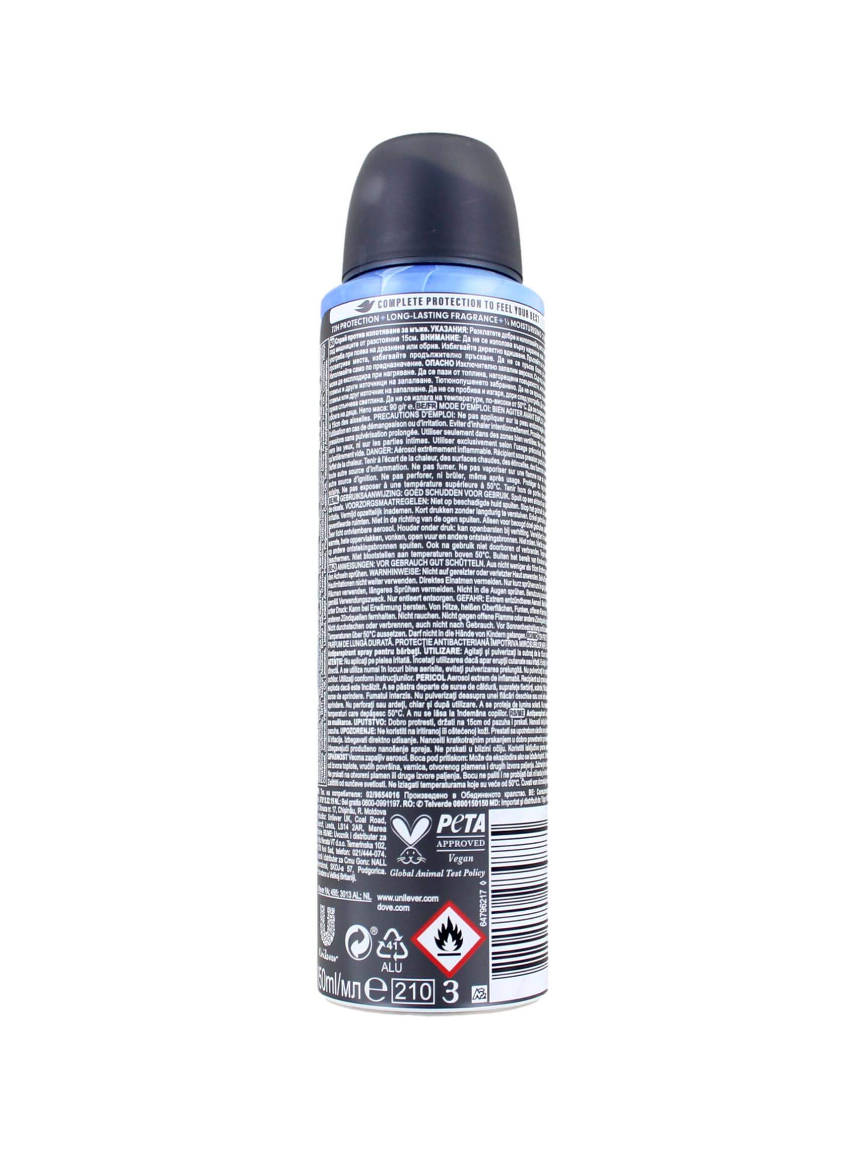 Dove Men+Care Deodorant Spray Cool Fresh, 150 ml