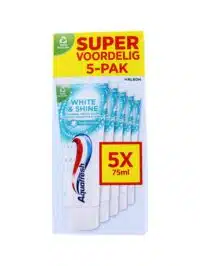 Aquafresh Tandpasta White & Shine, 5x75 ml