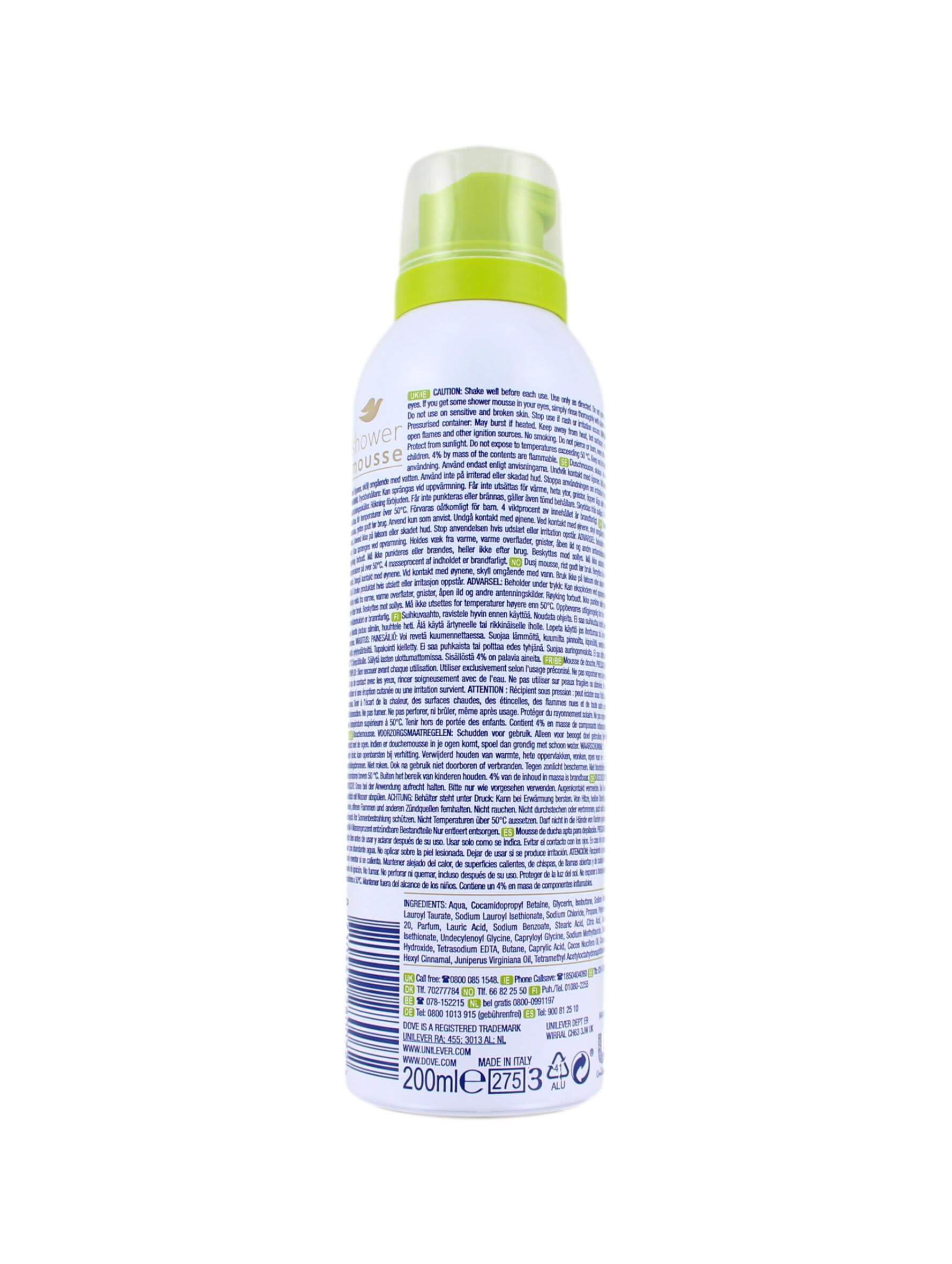 Dove Shower Mousse Coconut Oil, 200 ml