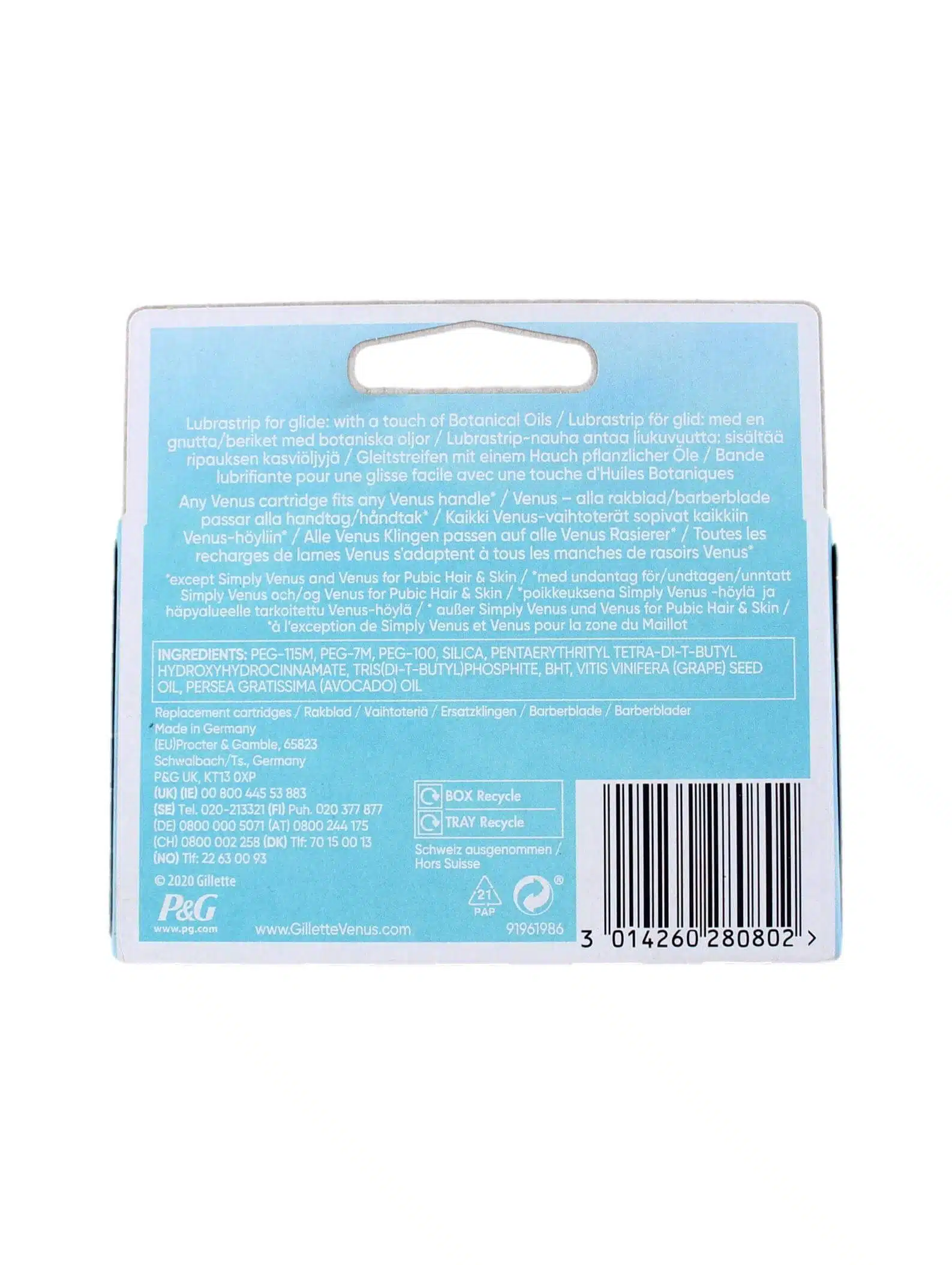 Gillette Scheermesjes Venus Smooth, 8 Stuks
