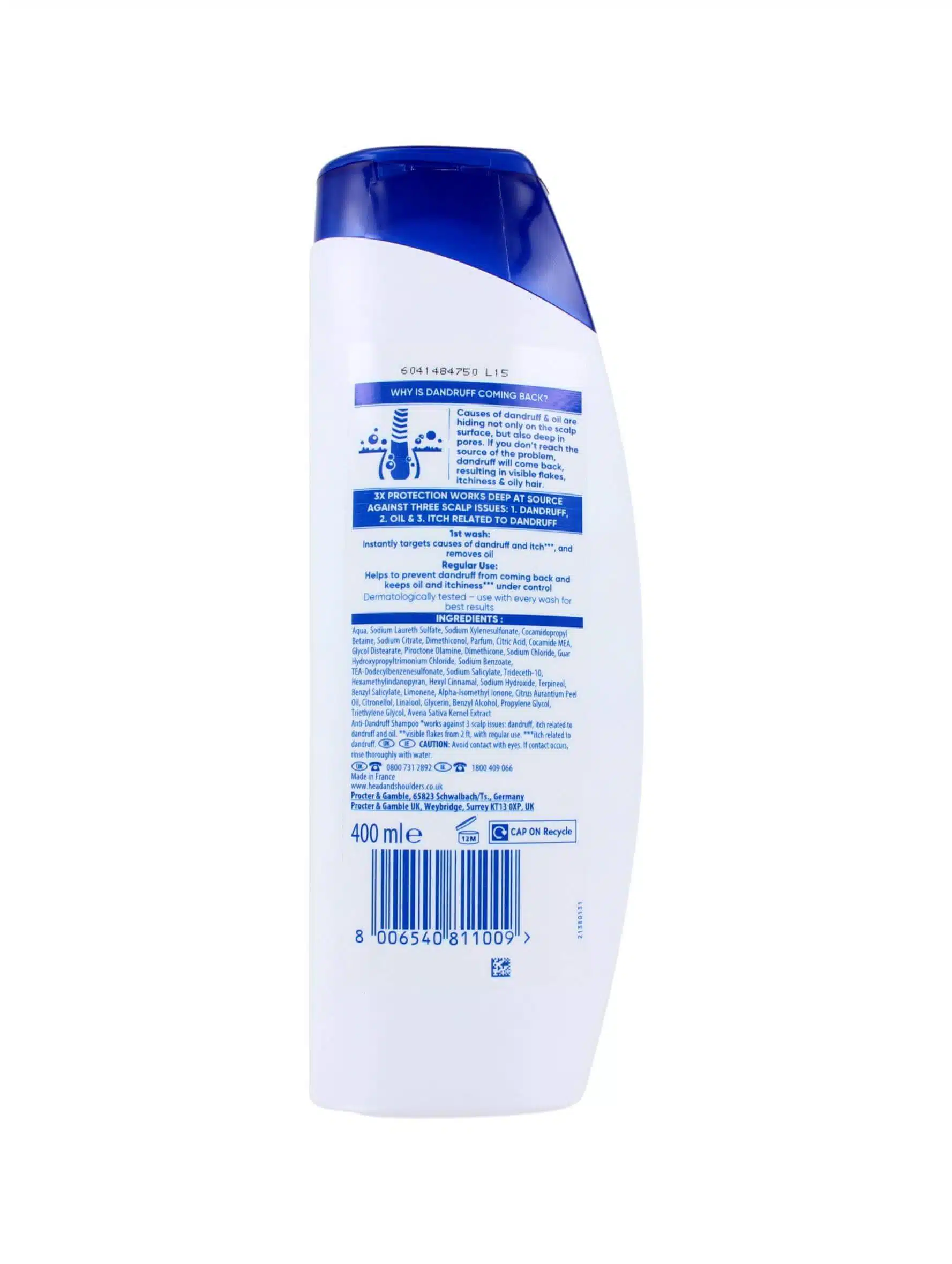 Head & Shoulders Shampoo Smooth & Silky, 400 ml