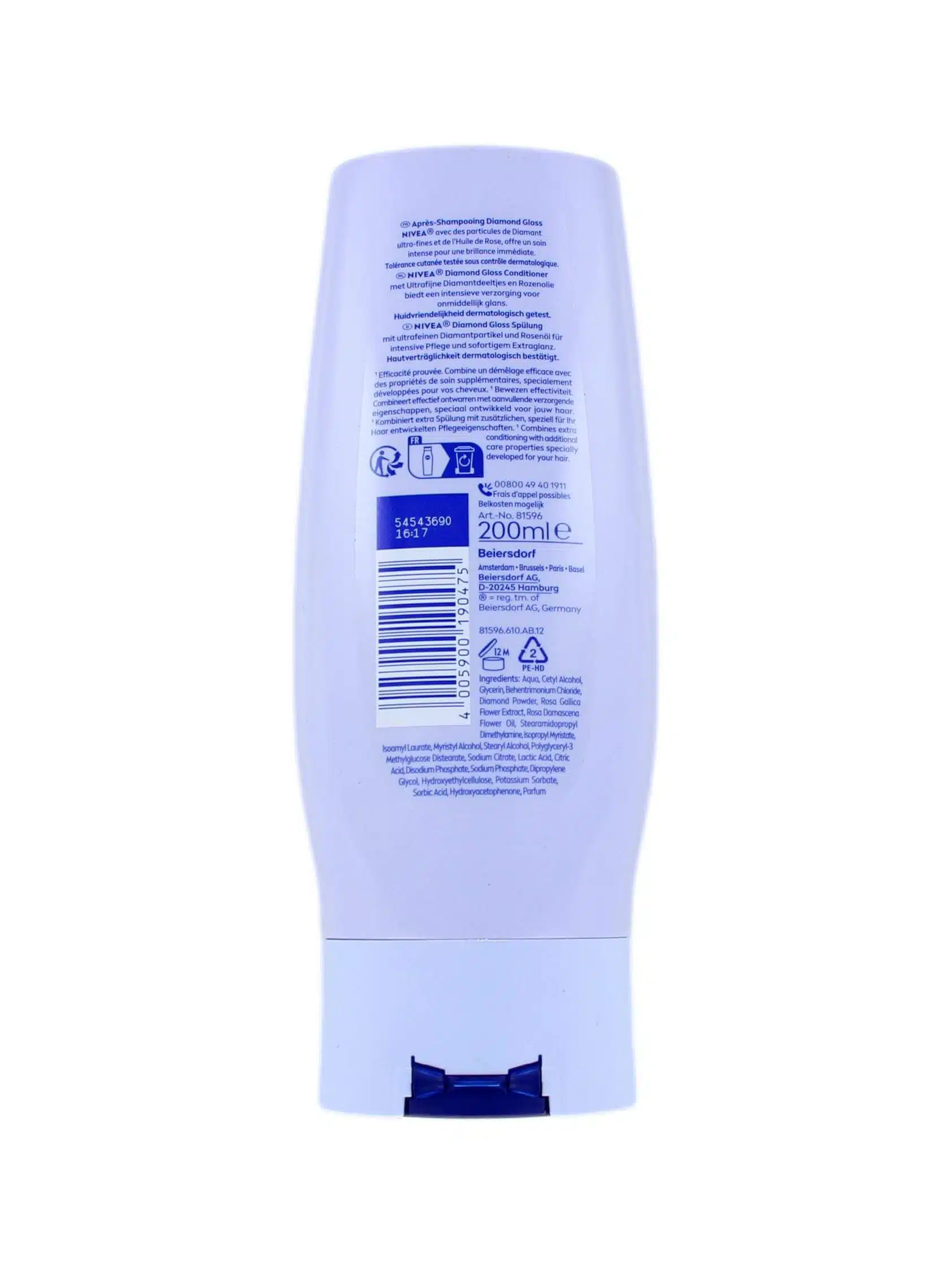 Nivea Conditioner Diamond Gloss, 200 ml