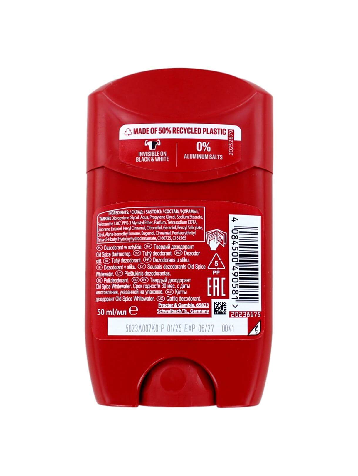 Old Spice Deodorant Stick Whitewater, 50 ml