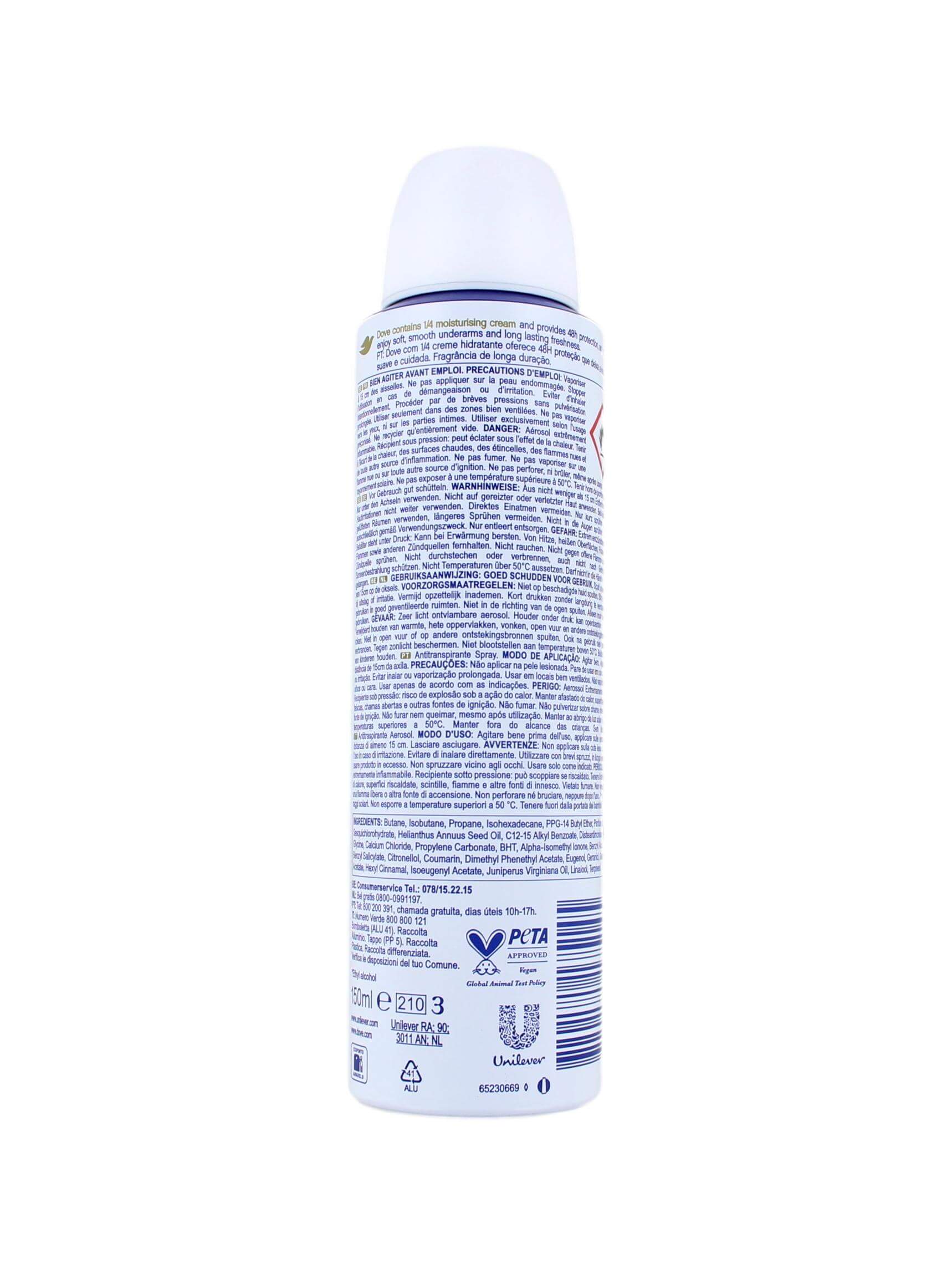 Dove Deodorant Spray Original, 150 ml