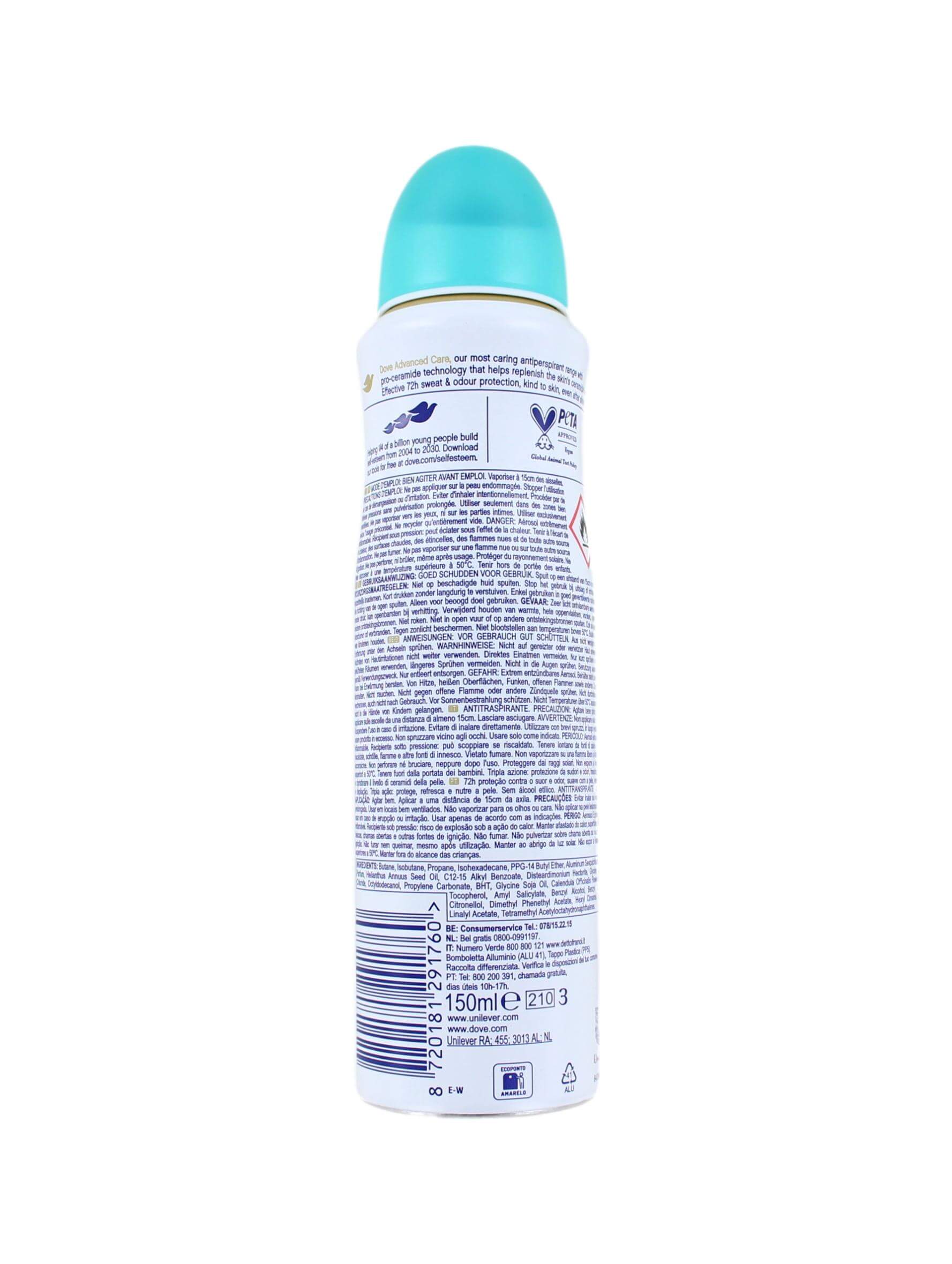 Dove Deodorant Spray Pear & Aloe Vera, 150 ml