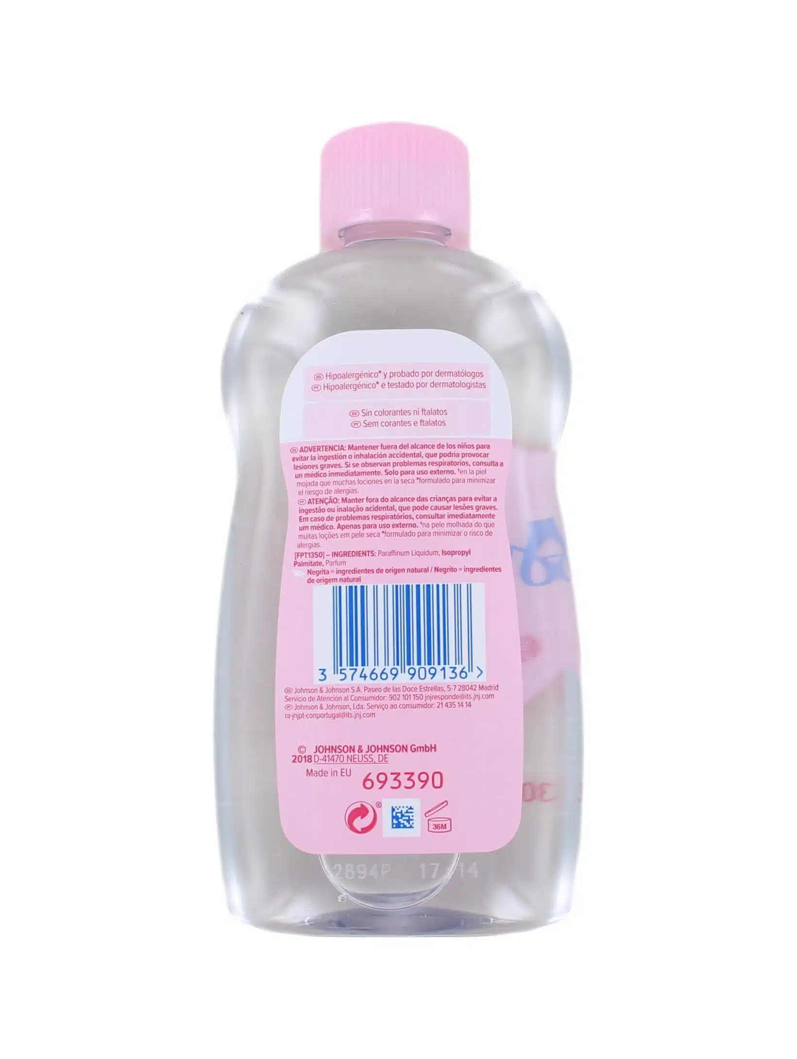 Johnson's Baby Olie Roze, 300 ml