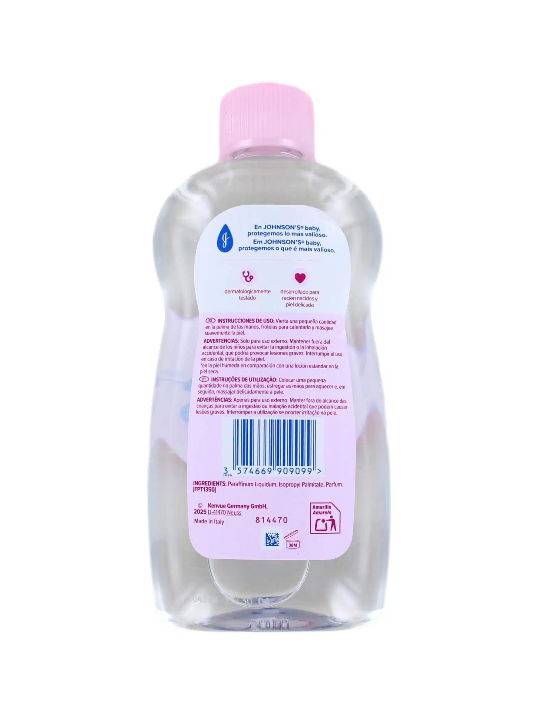 Johnson's Baby Olie Roze, 500 ml