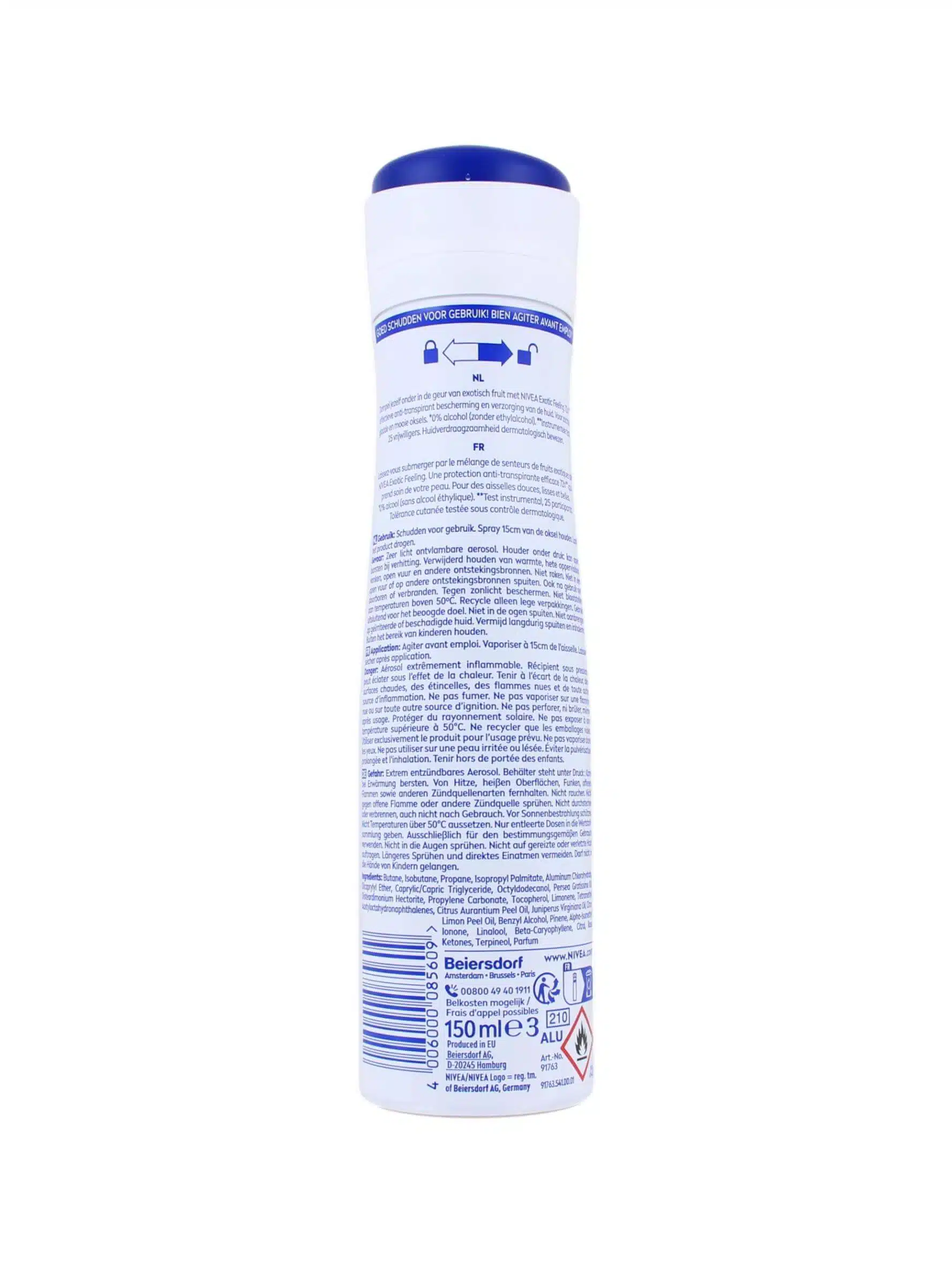 Nivea Deodorant Spray Exotic Feeling, 150 ml