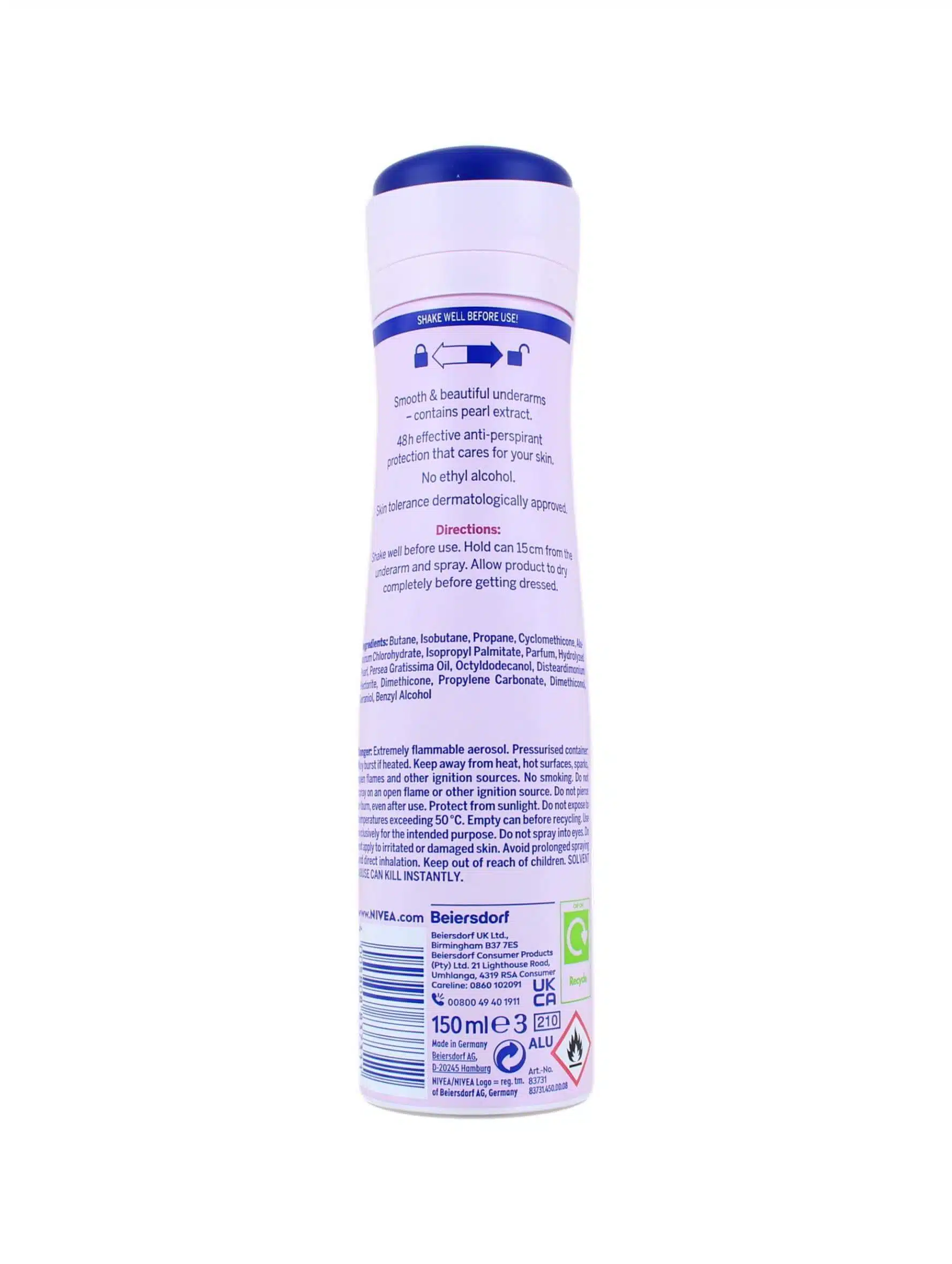 Nivea Deodorant Spray Pearl & Beauty, 150 ml