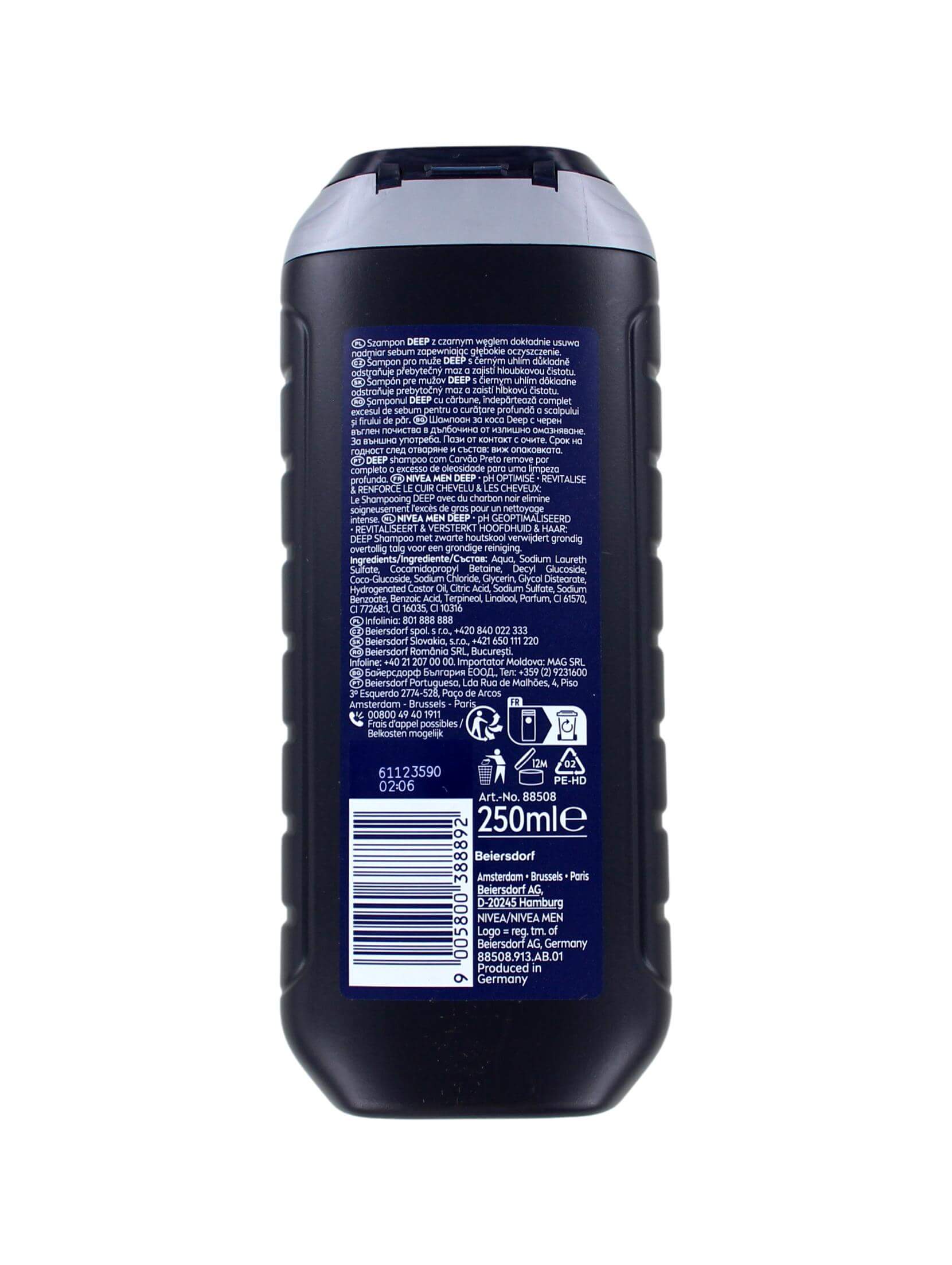 Nivea Men Shampoo Deep, 250 ml