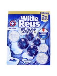 Witte Reus Flush Blauw Actief+ Hygiene, 2x50 Gram