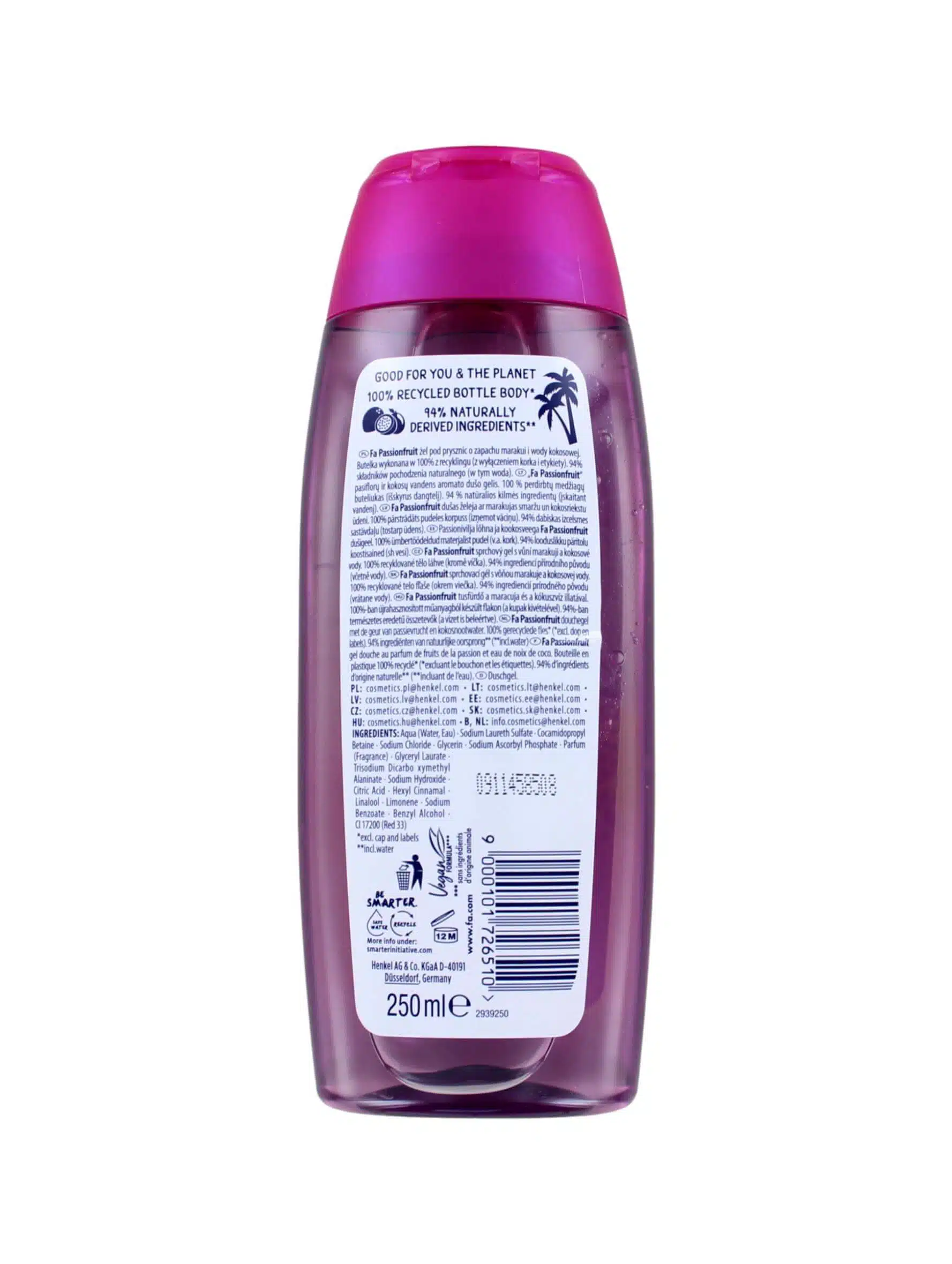 Fa Douchegel Passionfruit Feel Refreshed, 250 ml