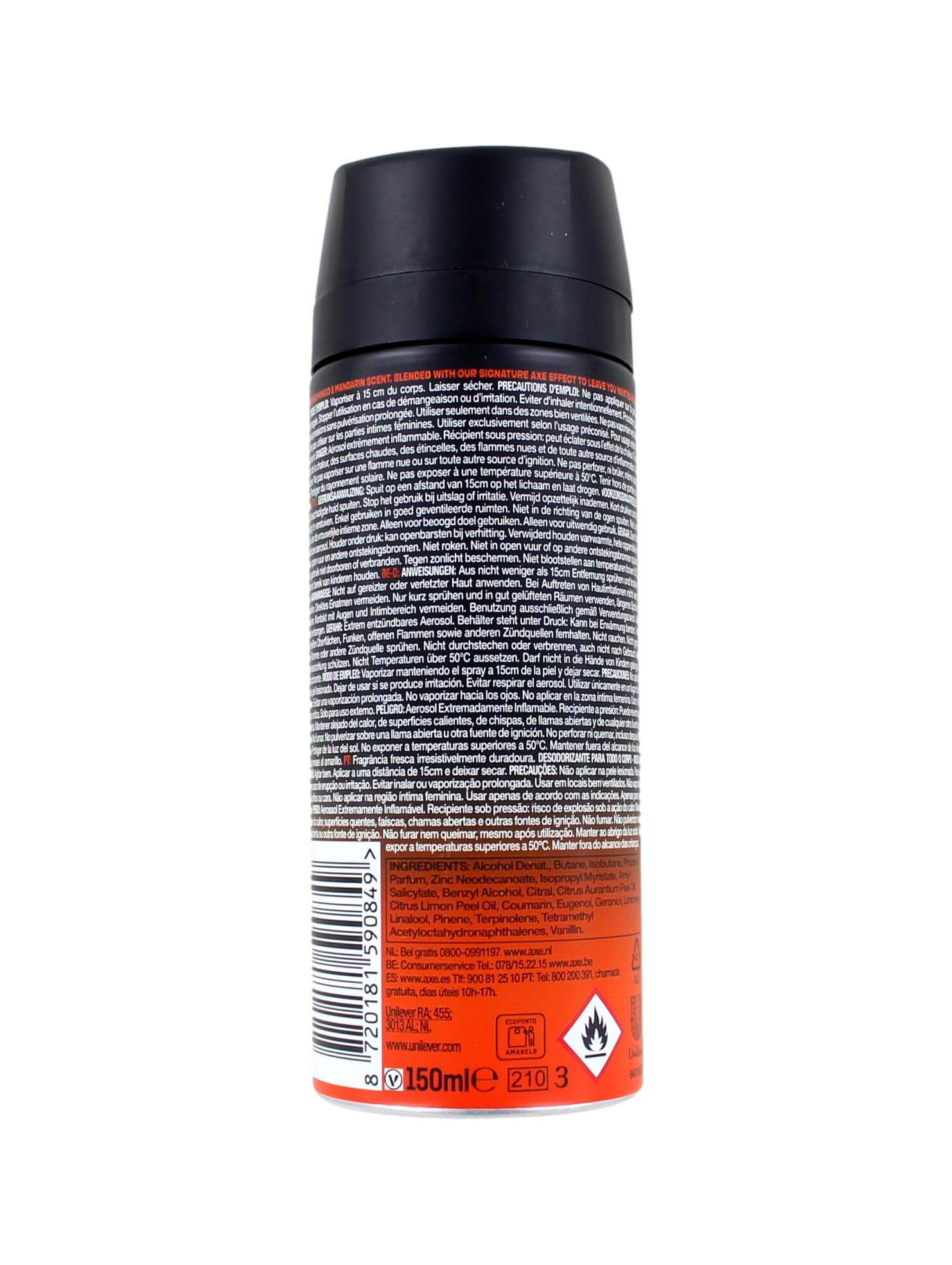Axe Deodorant Spray Sunset Fresh, 150 ml